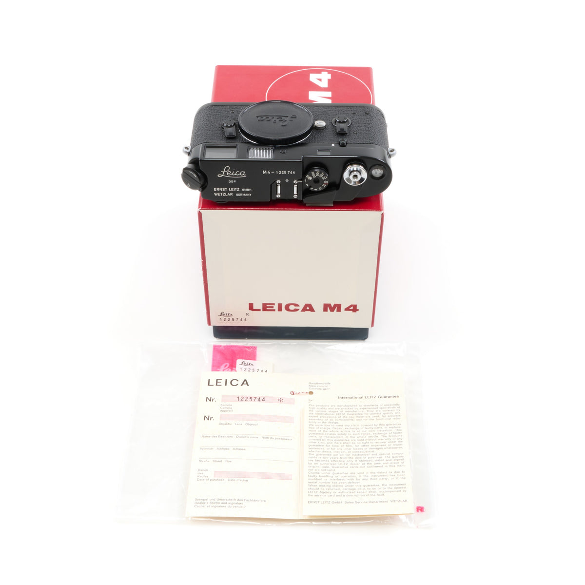 Leica M4 Black Paint + Box