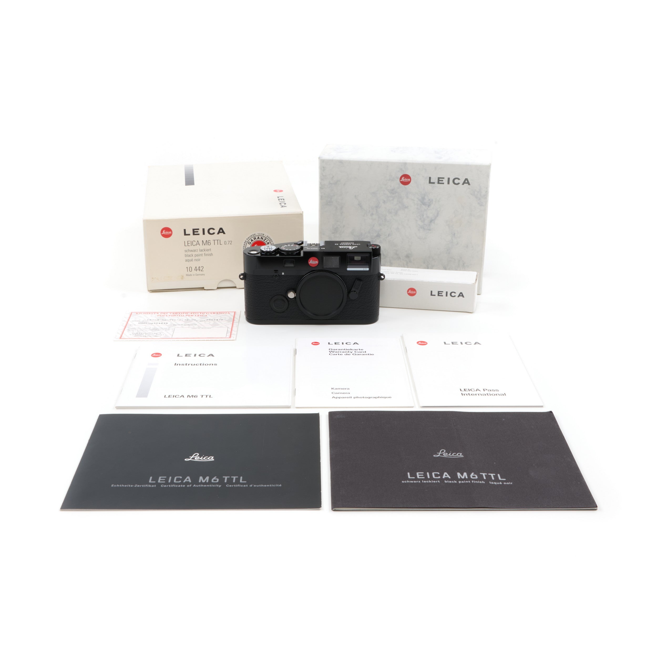 Leica M6 TTL Millennium Black Paint + Box