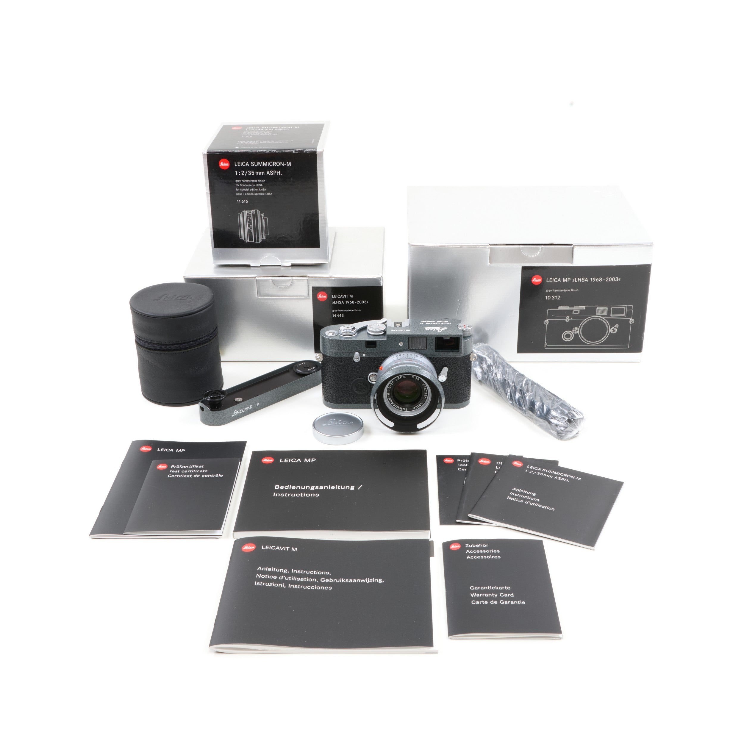 Leica MP Grey Hammertone LHSA 1968-2003 Set + Box