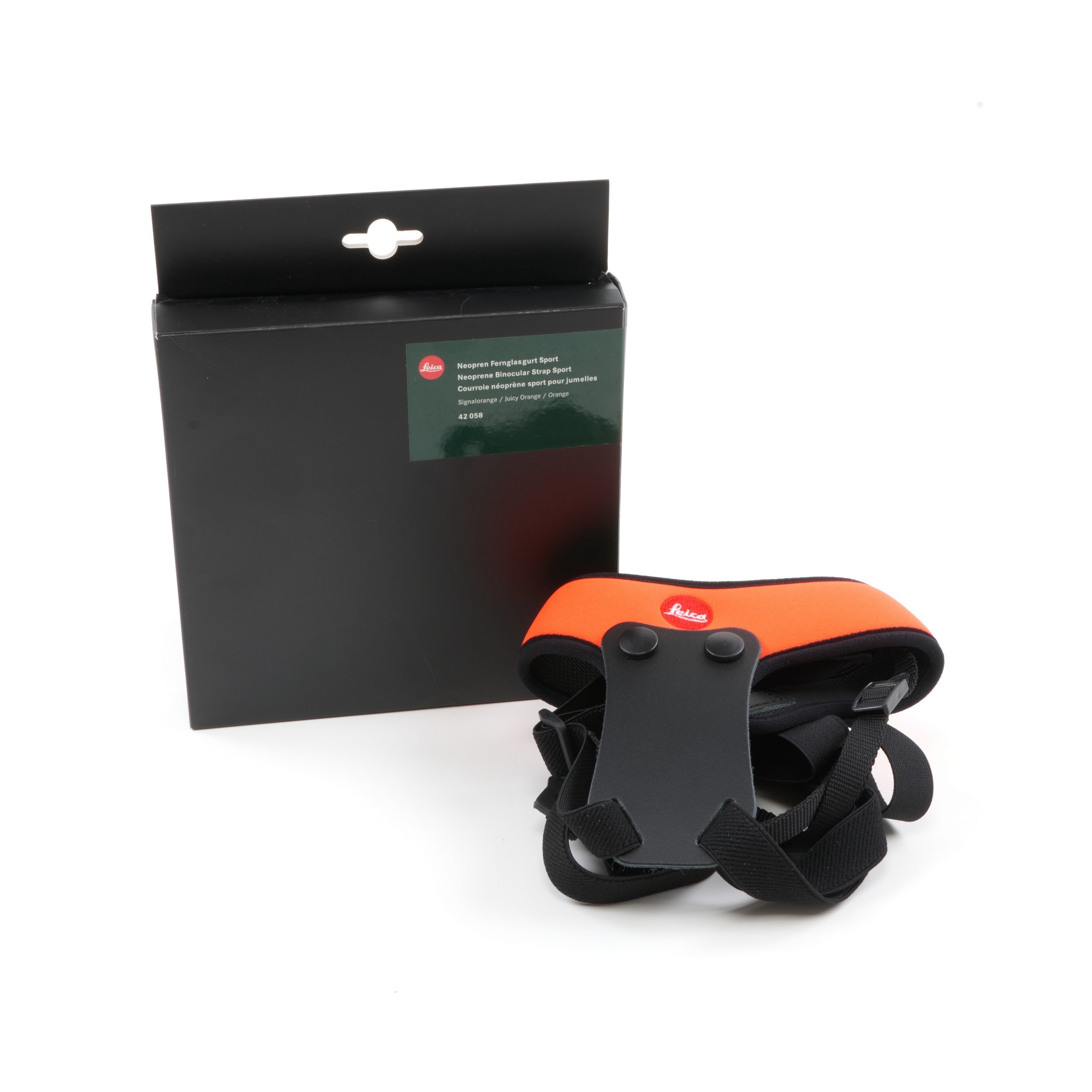 Leica Neoprene Binocular Strap Sport Juicy Orange + Box