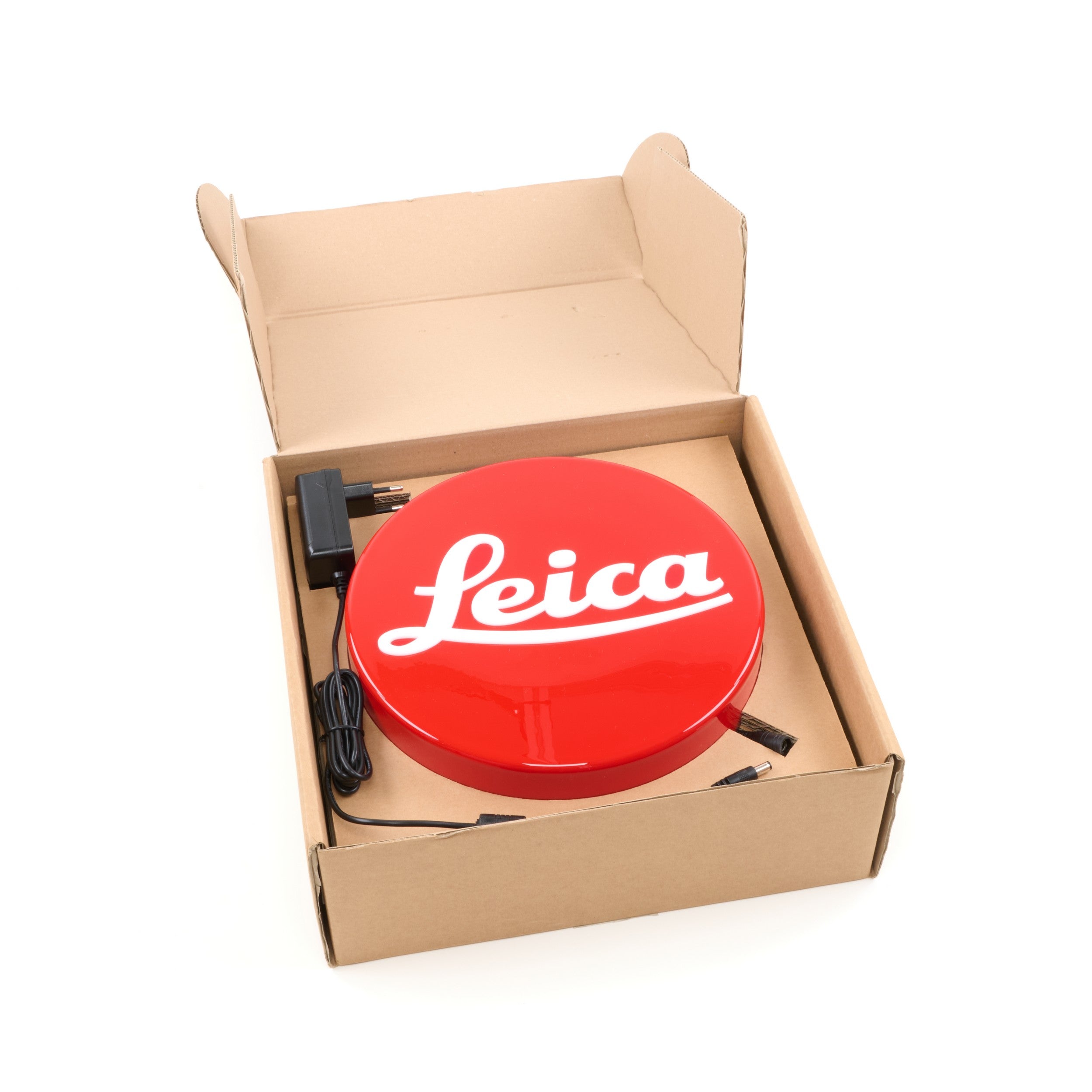 Leica Red Light Dot Sign Round 25cm + Box