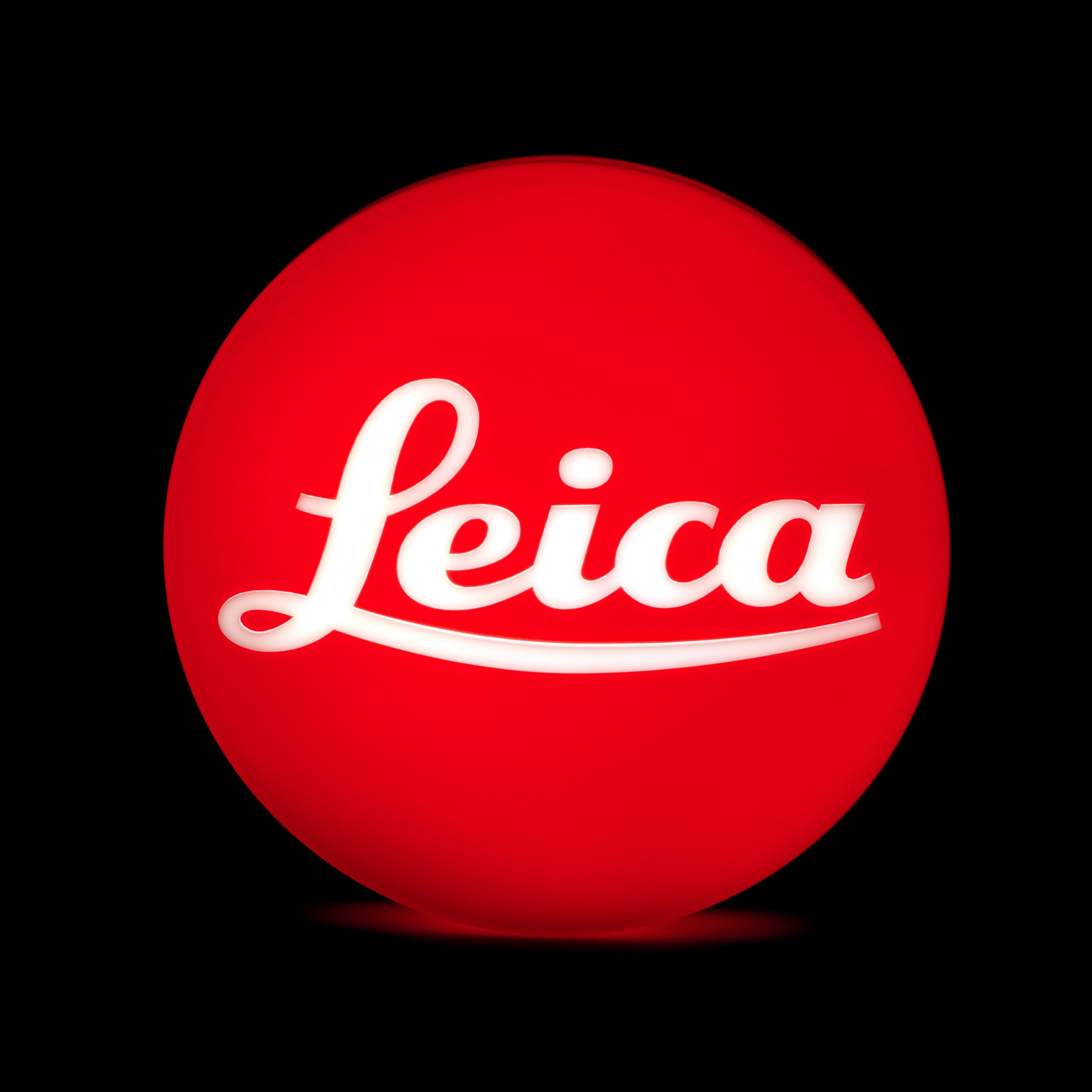 Leica Red Light Dot Sign Round 25cm + Box