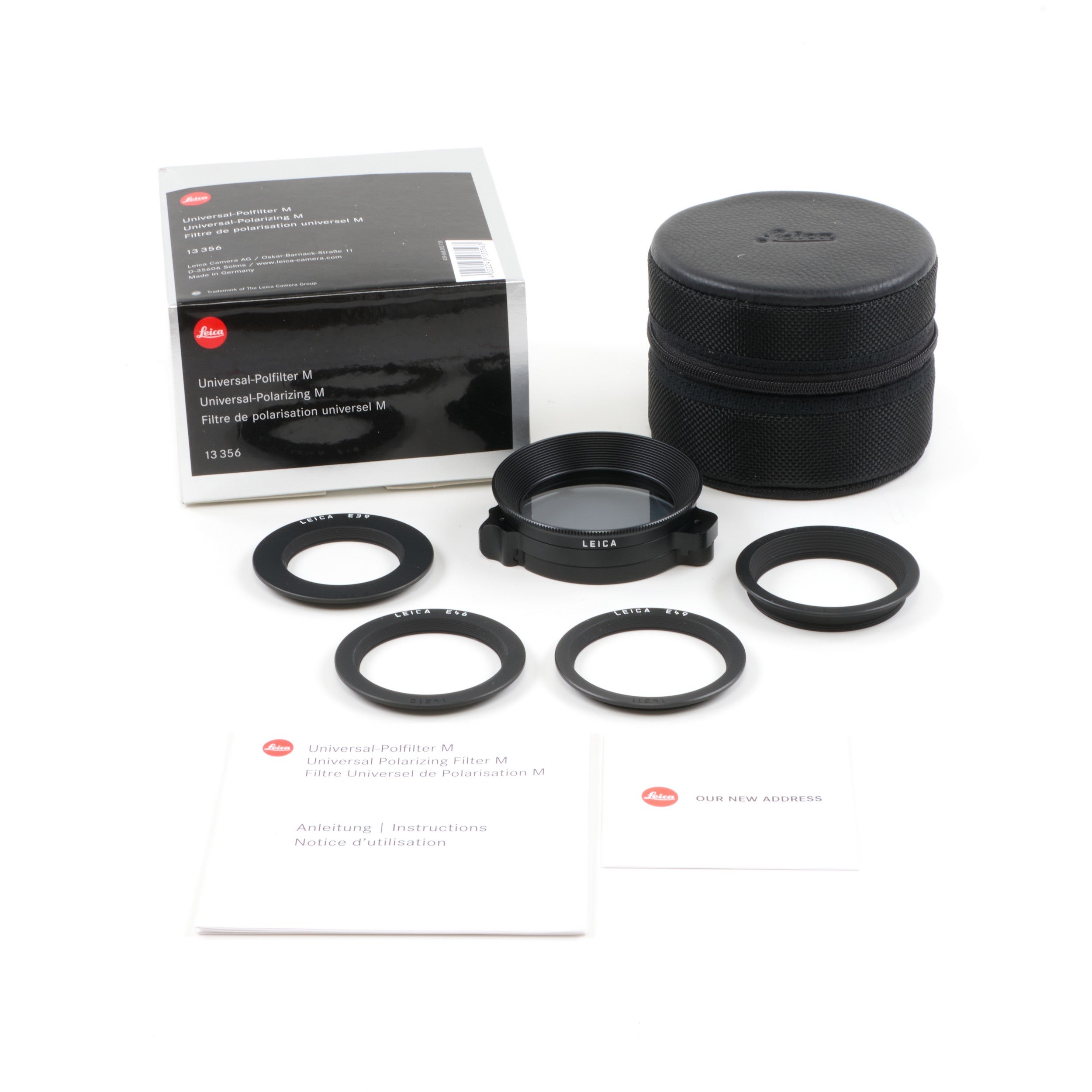 Leica Universal-Polarizing Glass Filter For Leica M + Box
