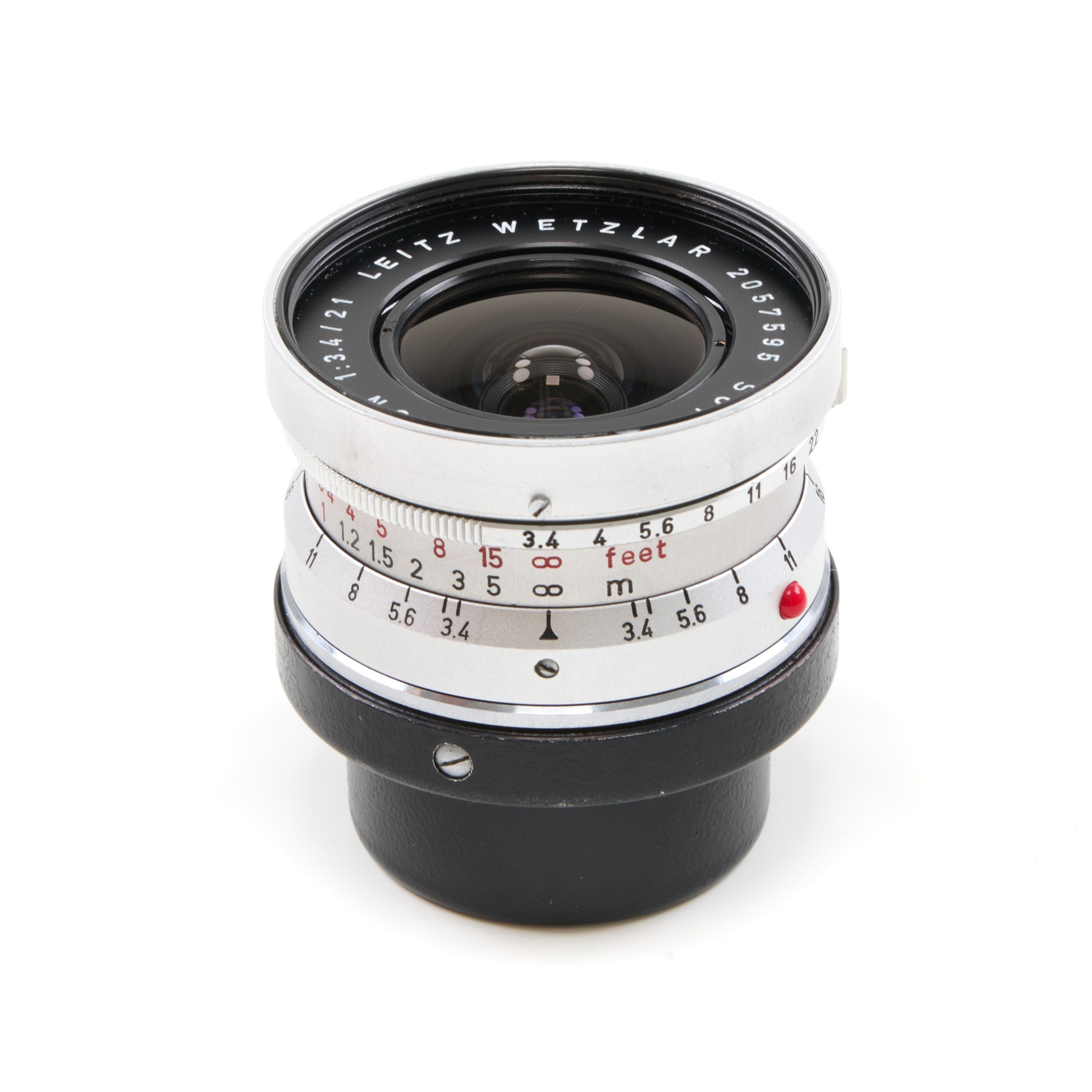 Leitz 21mm f3.4 Super-Angulon Silver + 12501 Hood