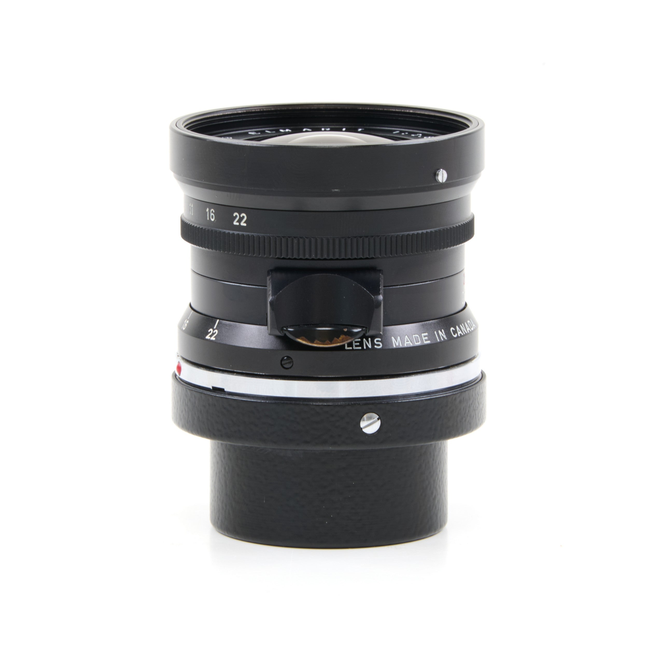 Leitz 28mm f2.8 Elmarit 9 Element Black Paint Stopper Canada + Hood + Box