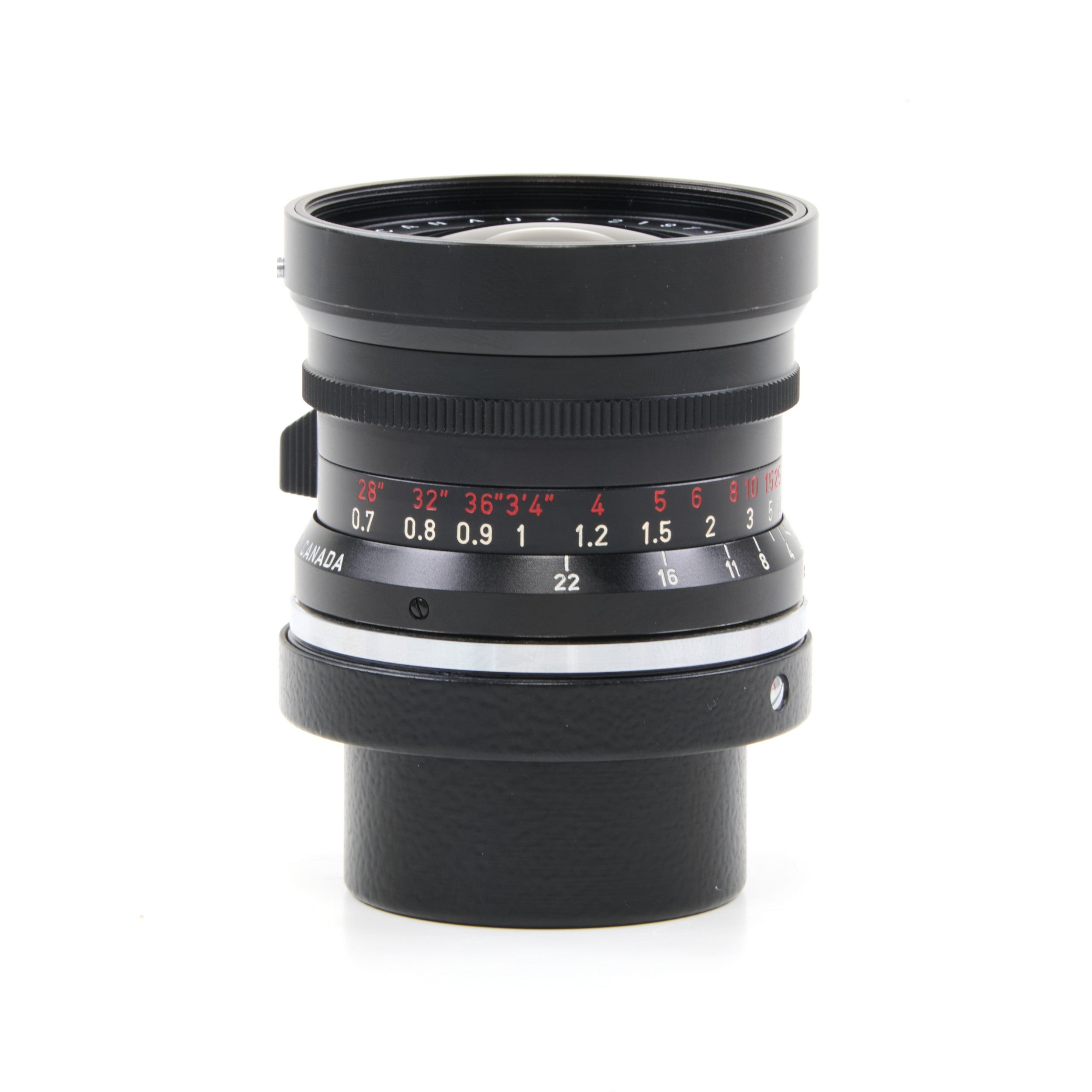 Leitz 28mm f2.8 Elmarit 9 Element Black Paint Stopper Canada + Hood + Box