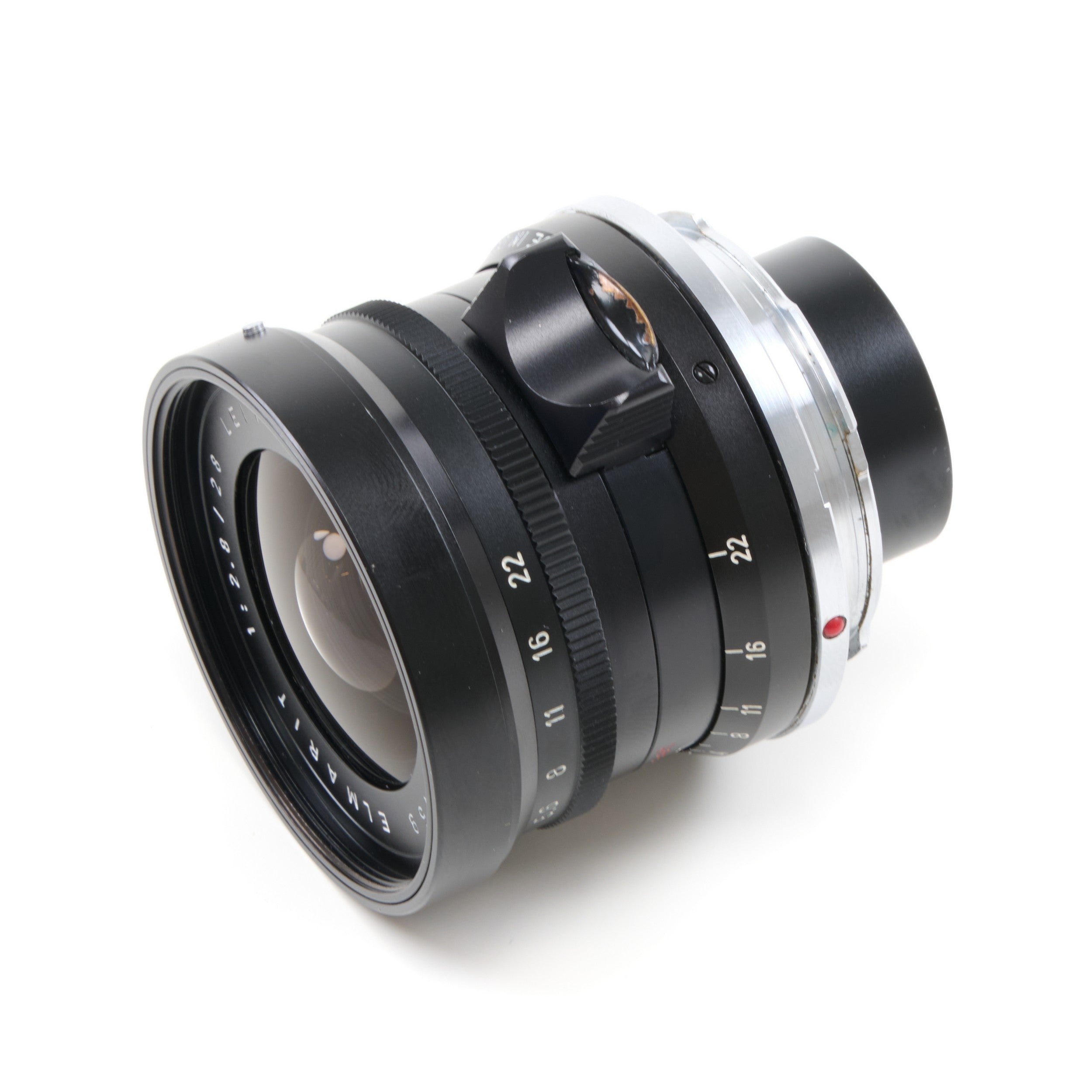 Leitz 28mm f2.8 Elmarit 9 Element Black Paint Stopper Canada + Hood + Box