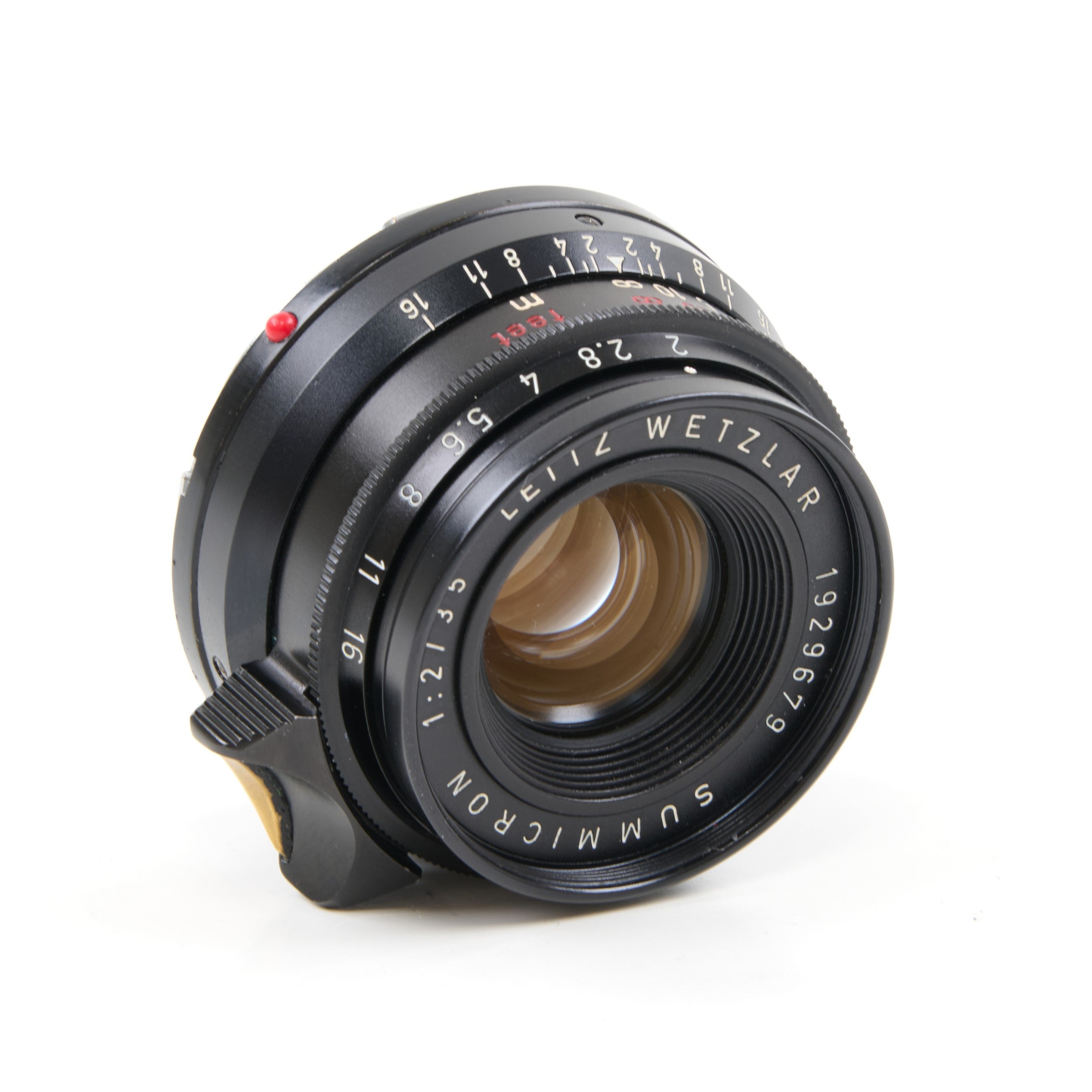 Leitz 35mm f2 Summicron 8 Element Germany Black Paint Rare