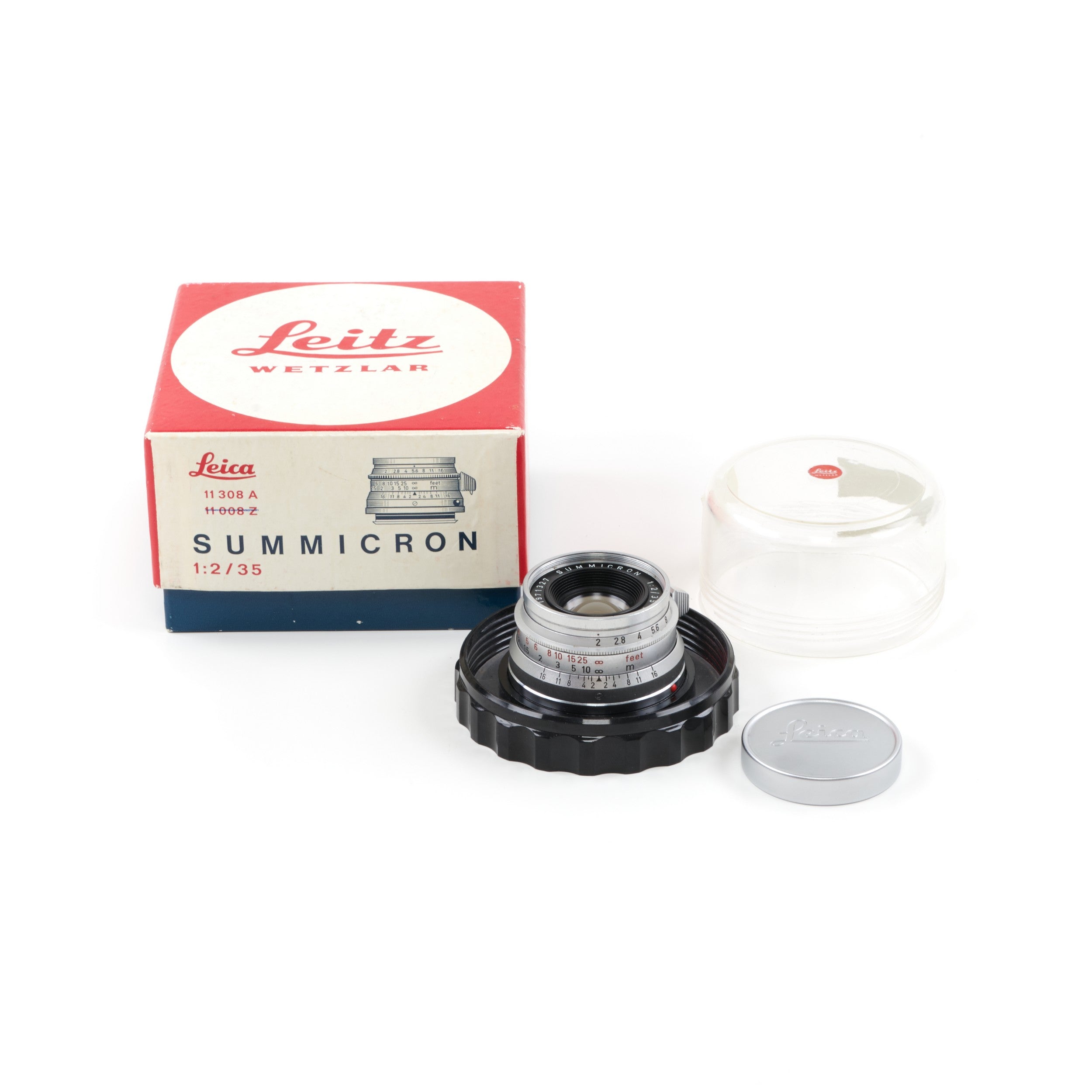 Leitz 35mm f2 Summicron 8 Element Germany + Box