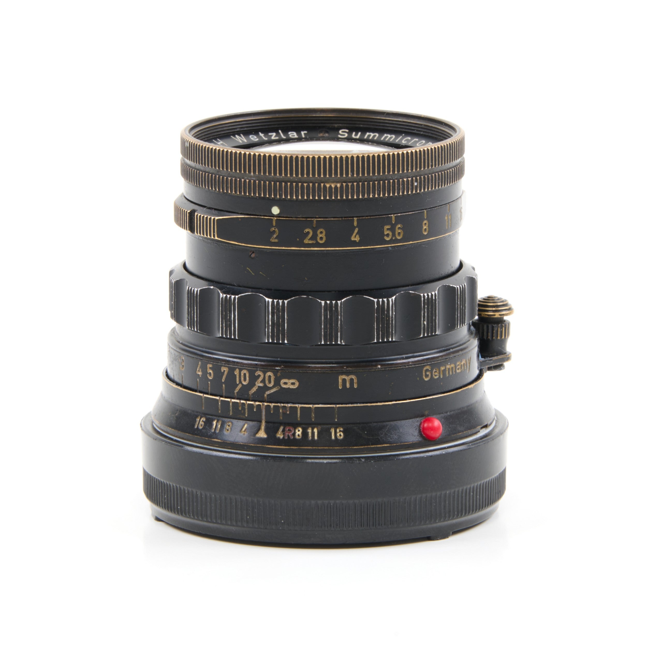 Leitz 50mm f2 Summicron Black Paint Brass Mount Rare