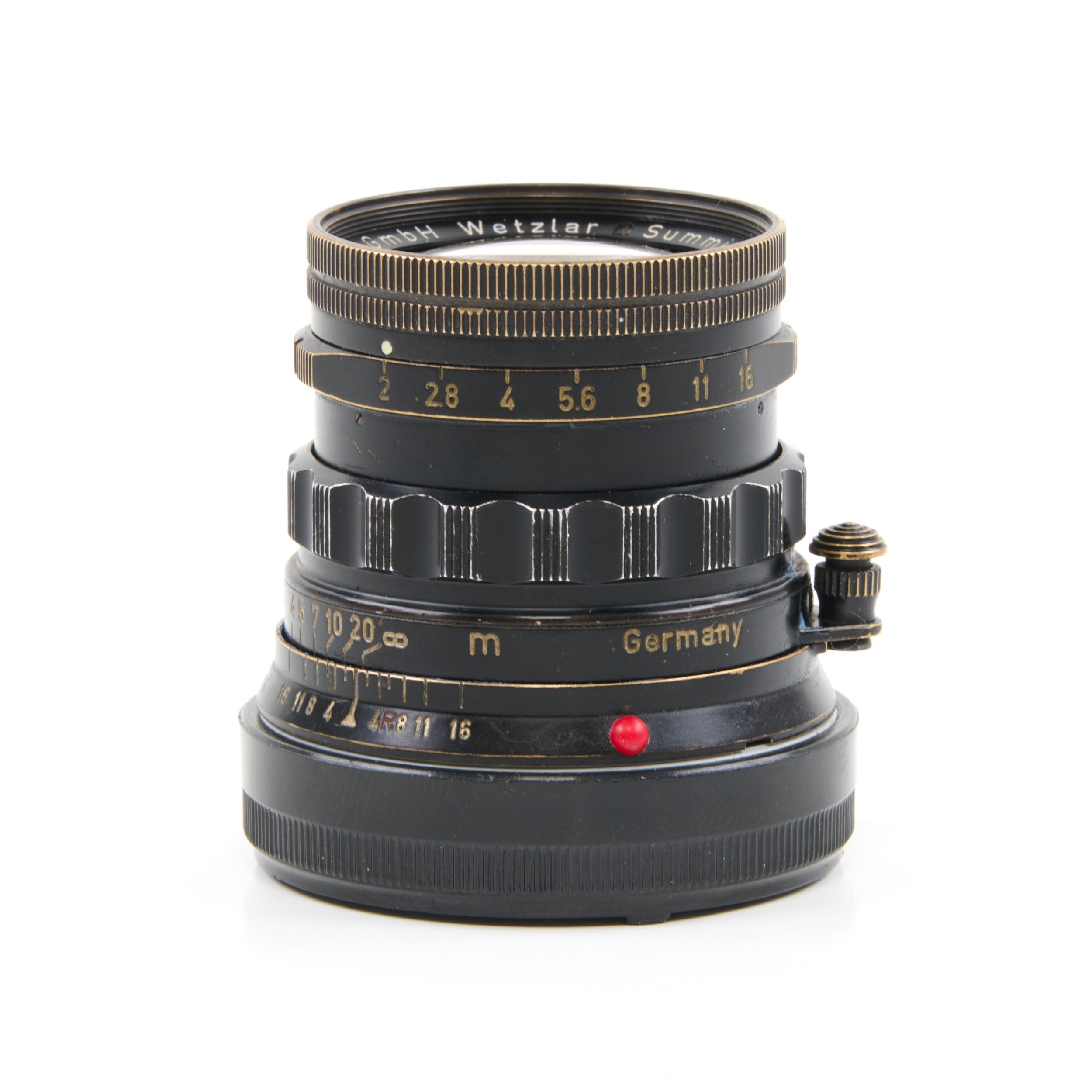 Leitz 50mm f2 Summicron Black Paint Brass Mount Rare