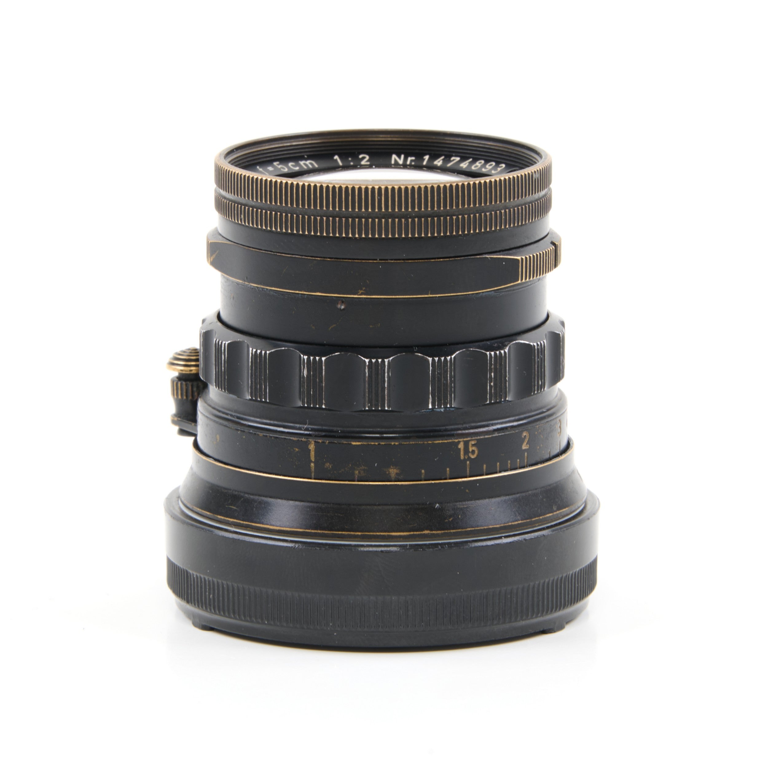 Leitz 50mm f2 Summicron Black Paint Brass Mount Rare