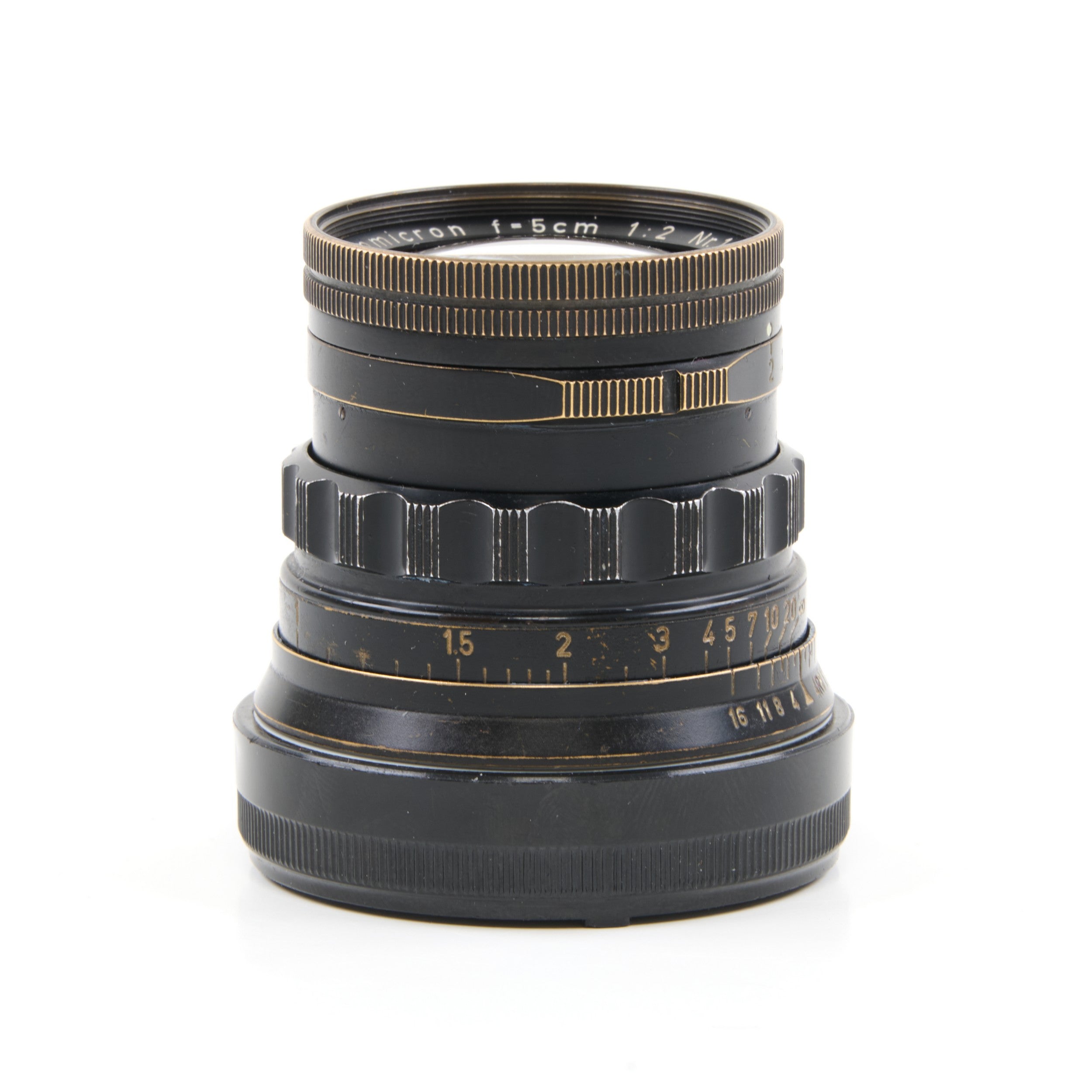 Leitz 50mm f2 Summicron Black Paint Brass Mount Rare