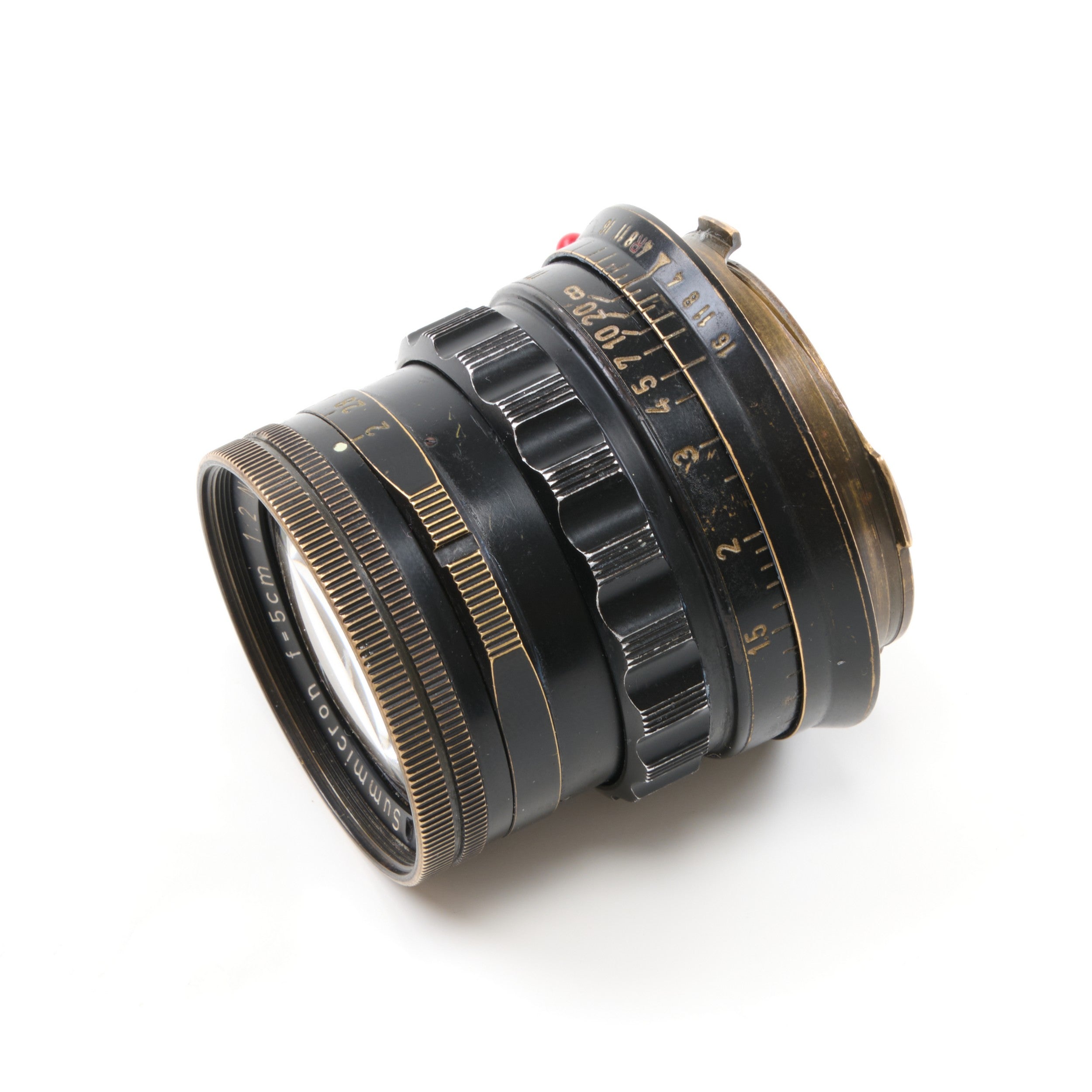 Leitz 50mm f2 Summicron Black Paint Brass Mount Rare
