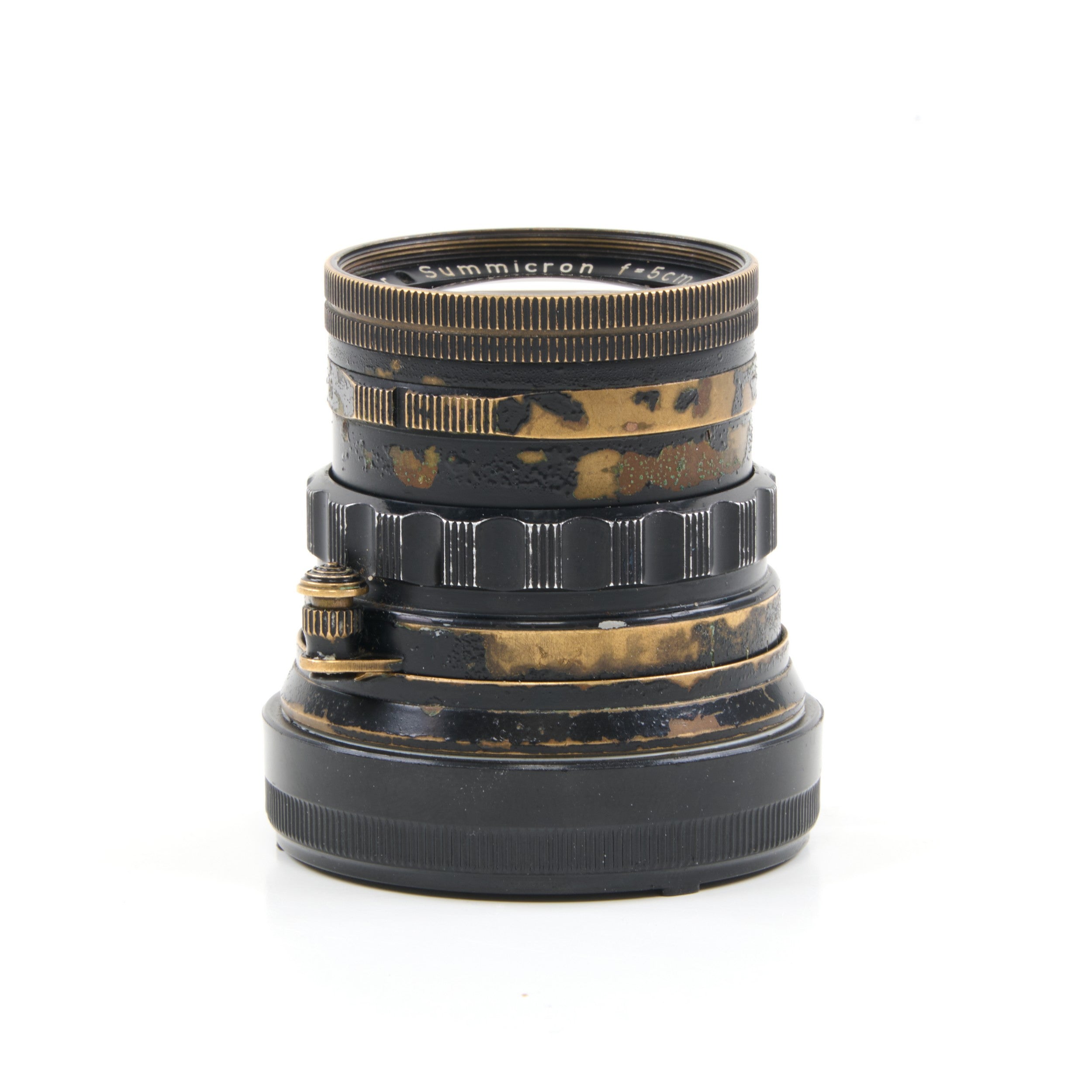 Leitz 50mm f2 Summicron Black Paint Brass Mount Rare