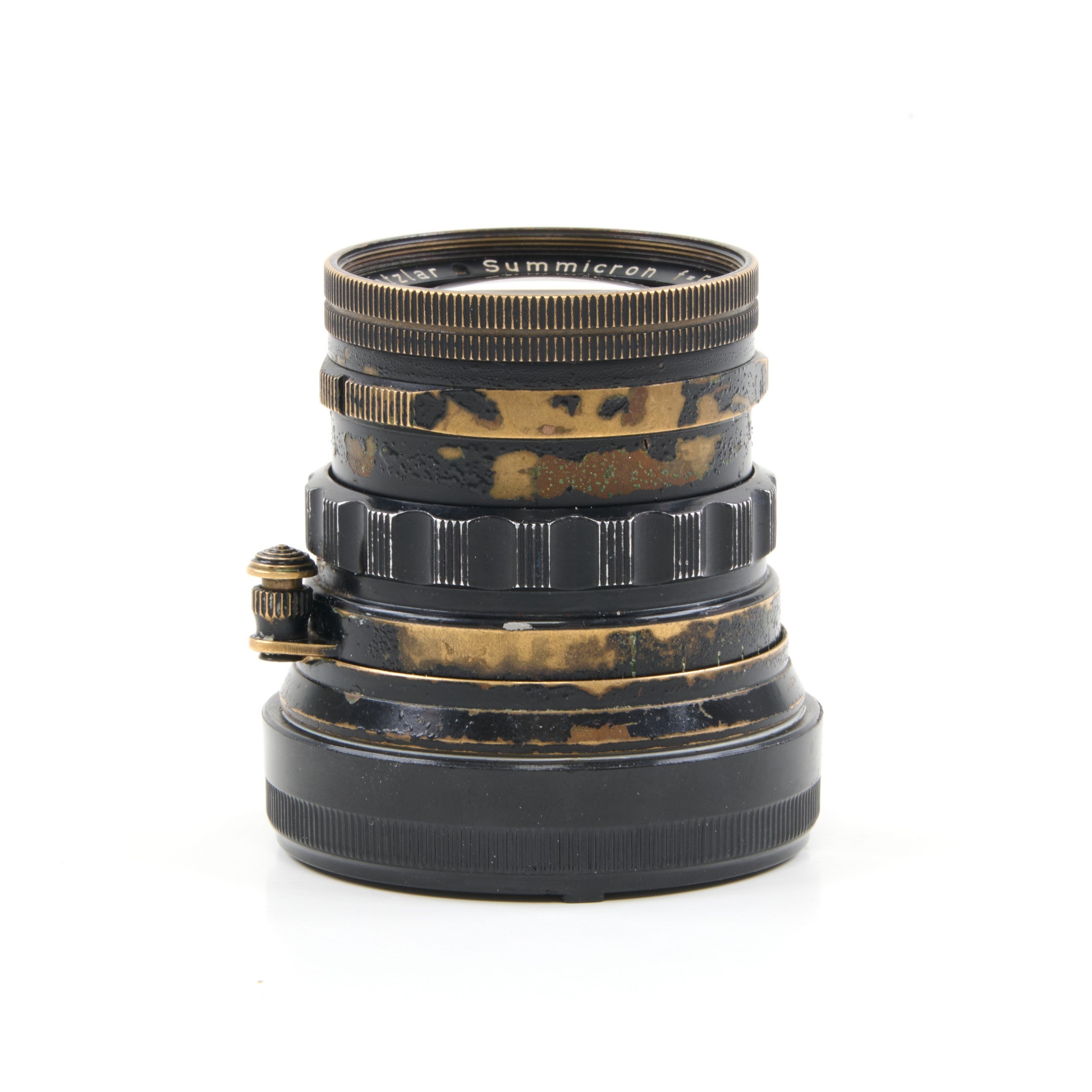 Leitz 50mm f2 Summicron Black Paint Brass Mount Rare