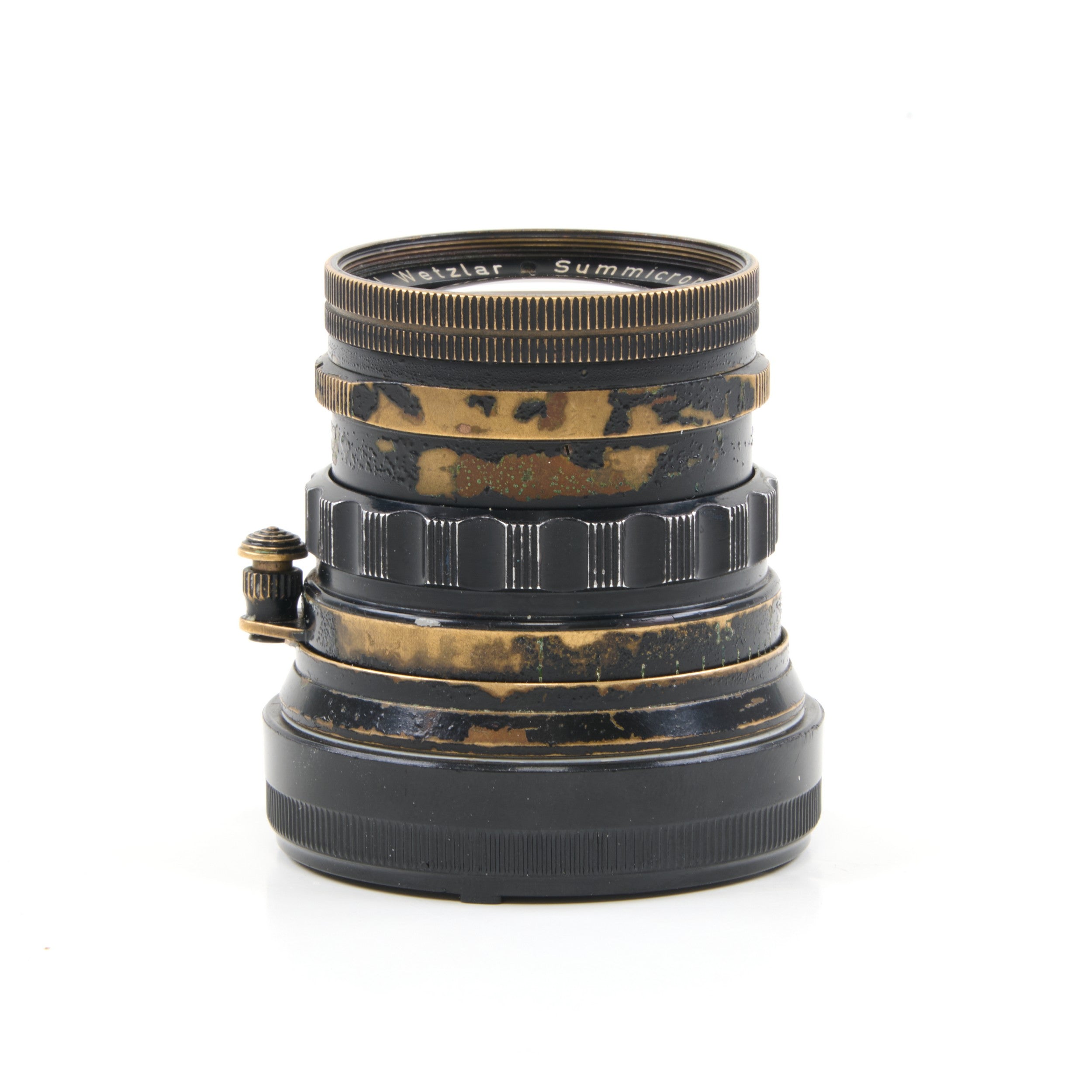 Leitz 50mm f2 Summicron Black Paint Brass Mount Rare