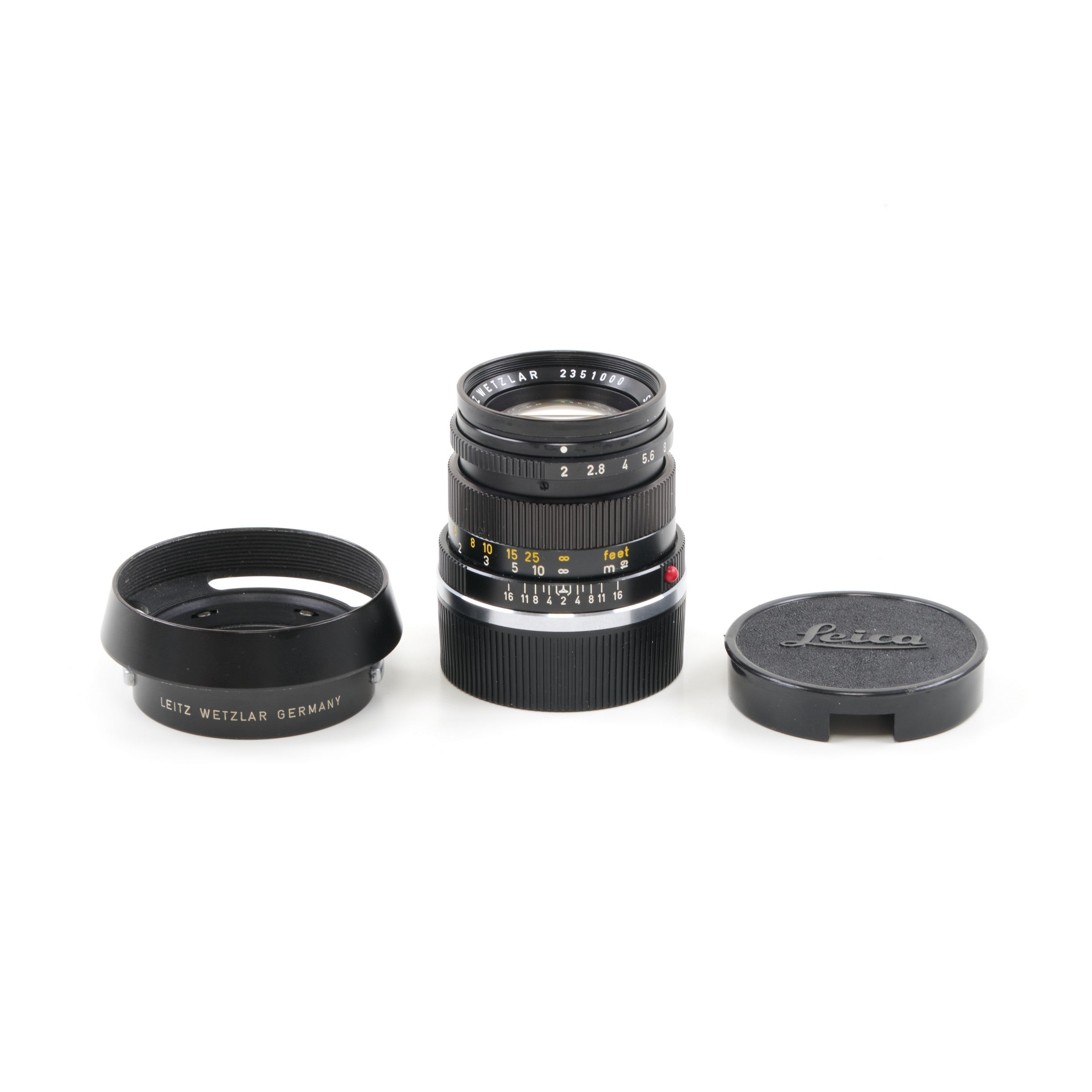 Leitz 50mm f2 Summicron 3rd Version Serial Number Ending 000