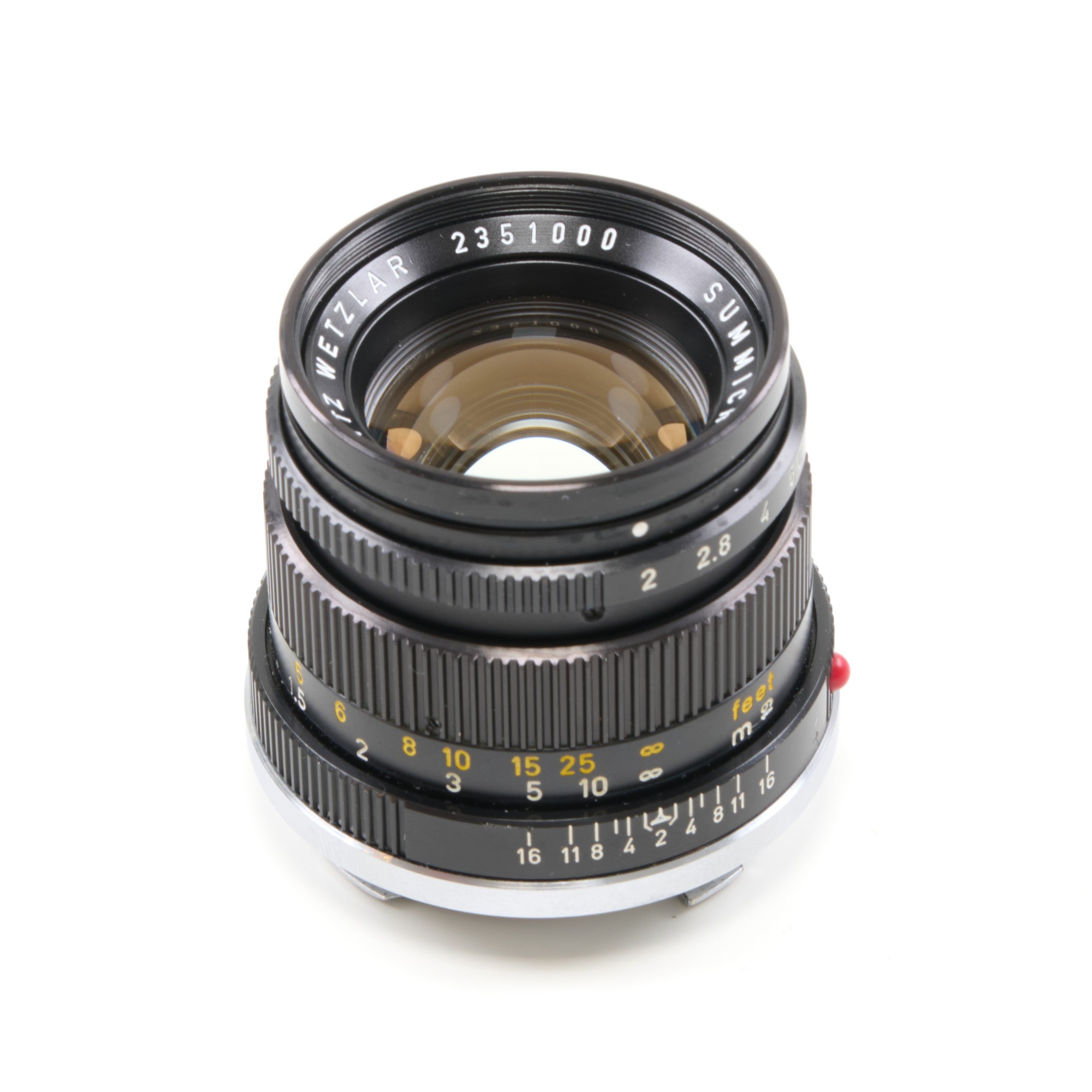 Leitz 50mm f2 Summicron 3rd Version Serial Number Ending 000
