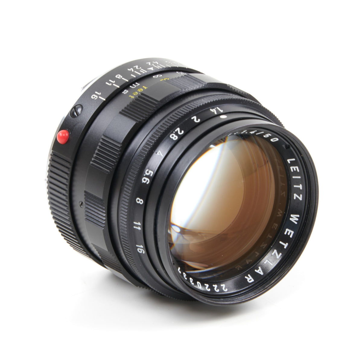 Leitz 50mm f1.4 Summilux Black Transitional Version