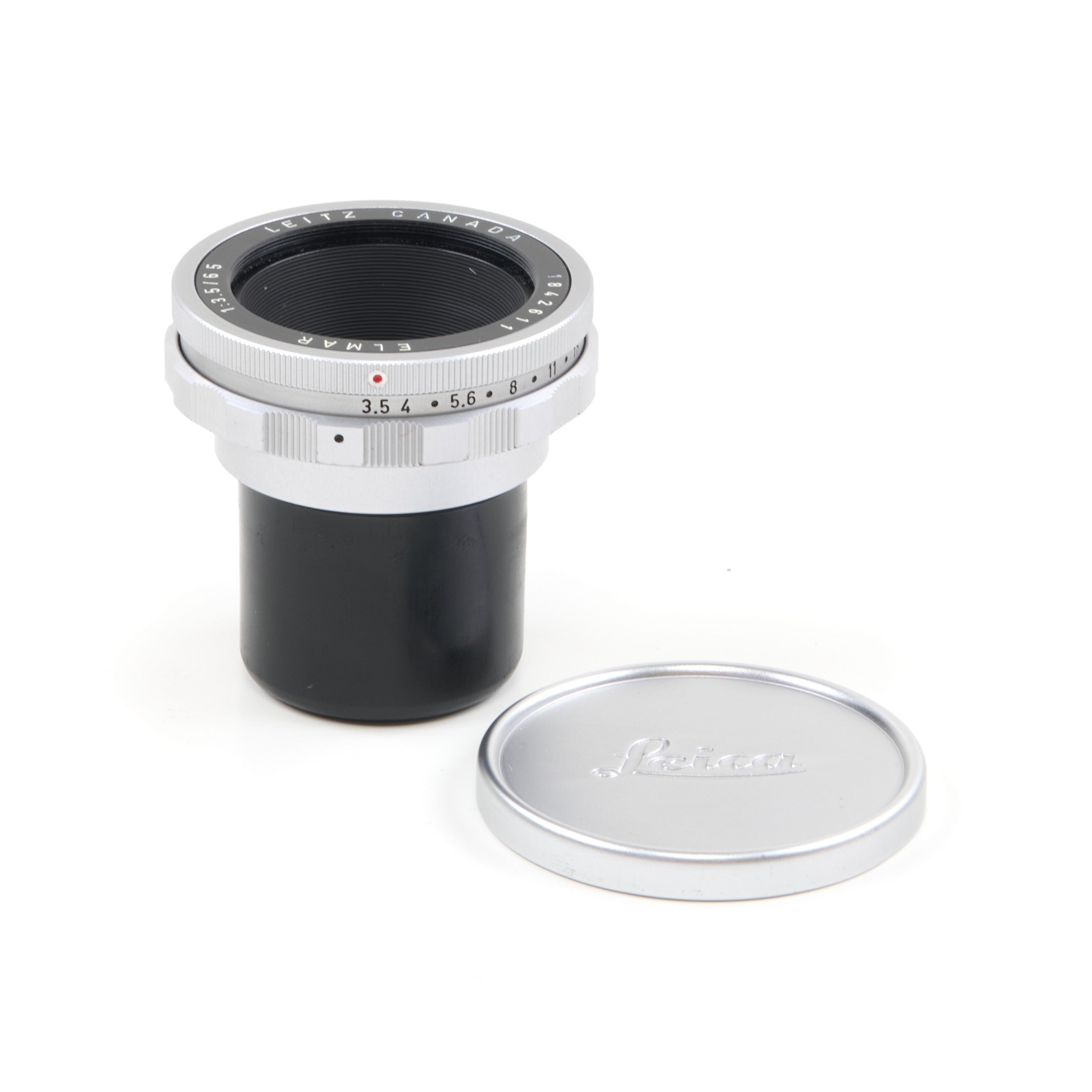 Leitz 65mm f3.5 Elmar Chrome + Box