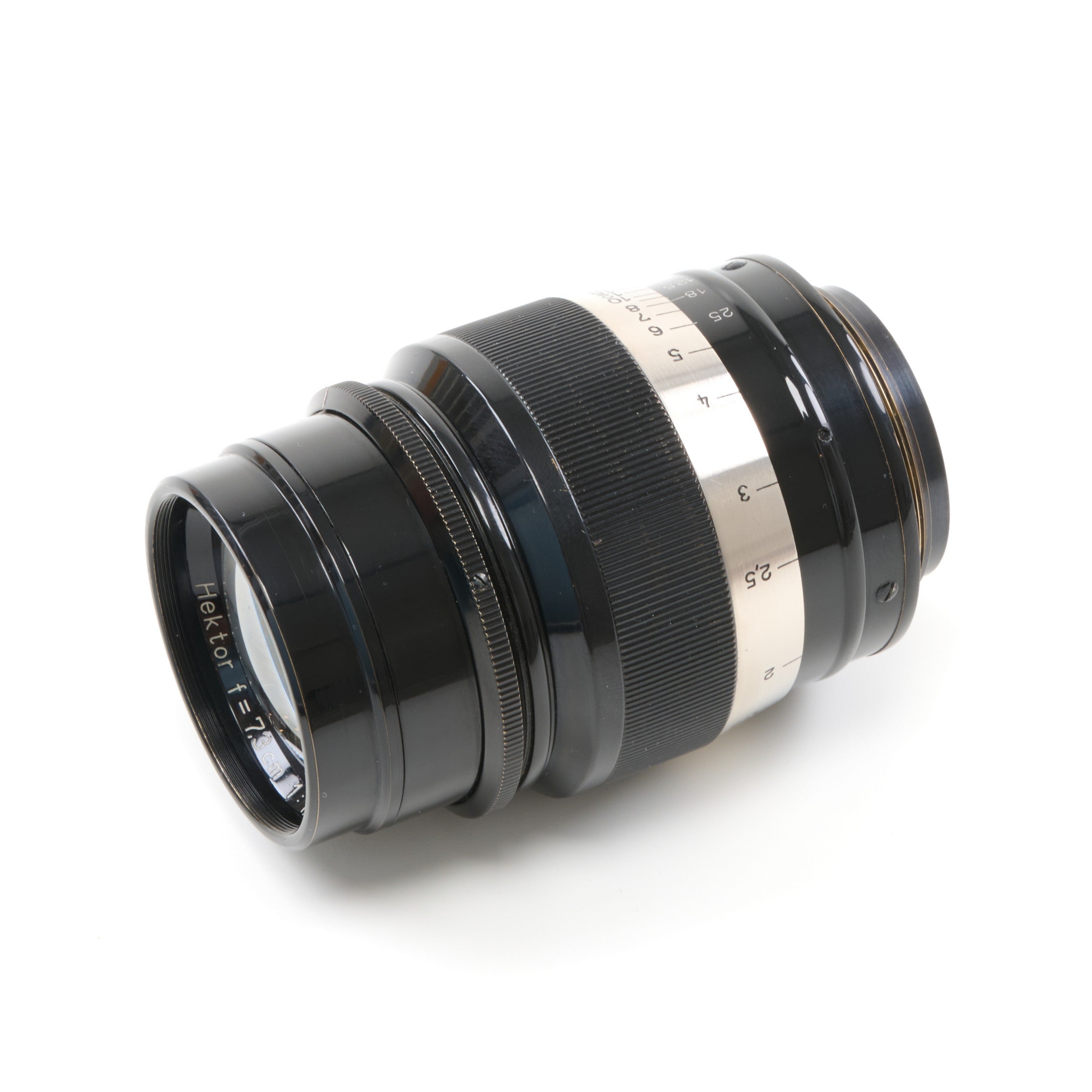 Leitz 73mm f1.9 Hektor Black Nickel M39 Set