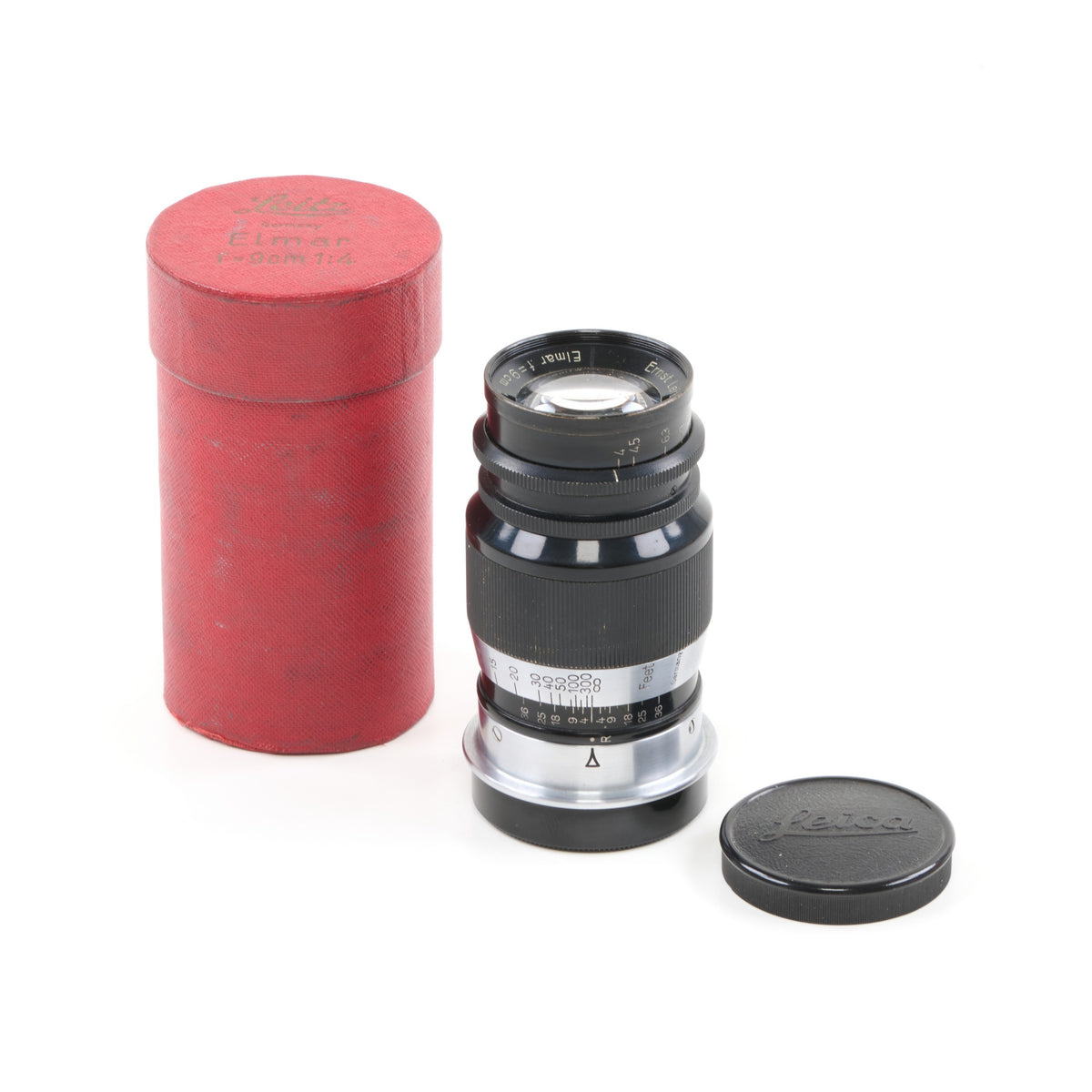 Leitz 90mm f4 Elmar + Box