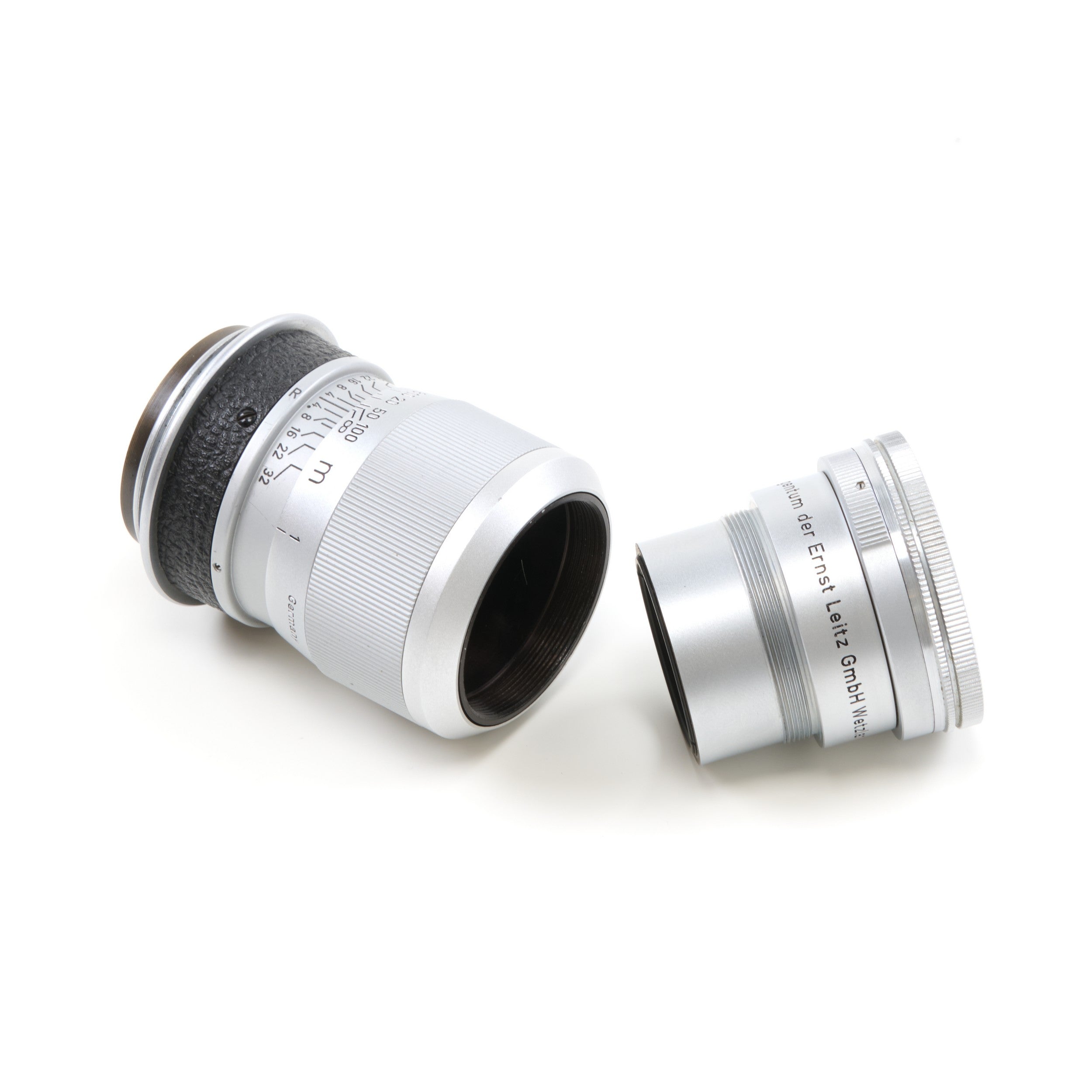 2x Leitz 90mm f4 Elmar M39 Prototype Lens Eigentum der Ernst Leitz GmbH Wetzlar Consecutive Numbers