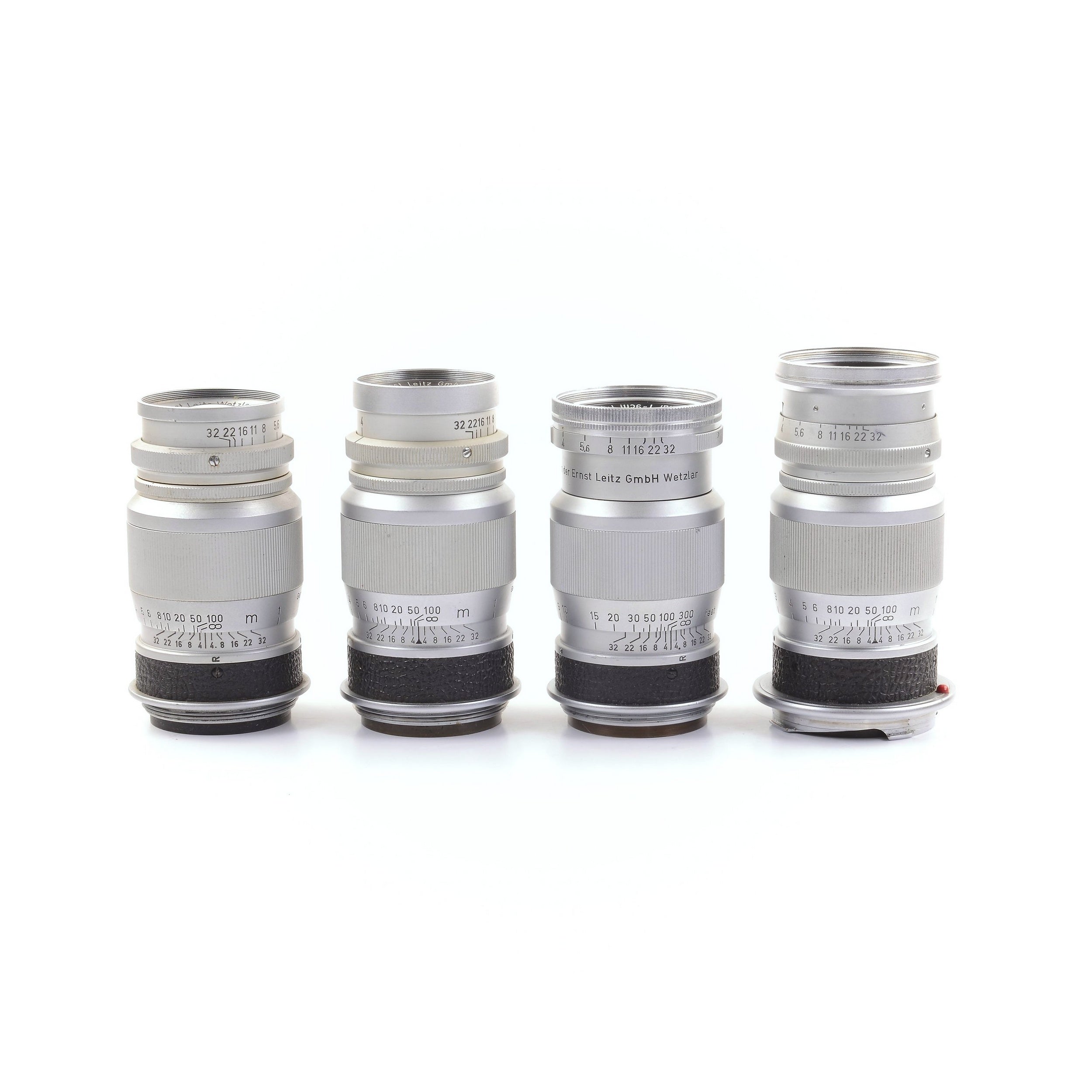 2x Leitz 90mm f4 Elmar M39 Prototype Lens Eigentum der Ernst Leitz GmbH Wetzlar Consecutive Numbers