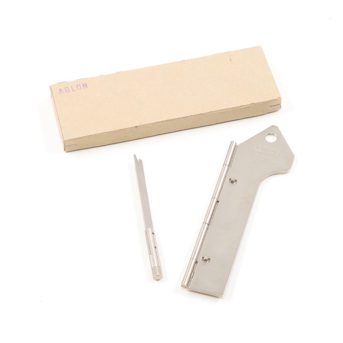Leitz ABLON Film Trimming Template Nickel + ABCOO Film Cutting Knife Nickel + Box