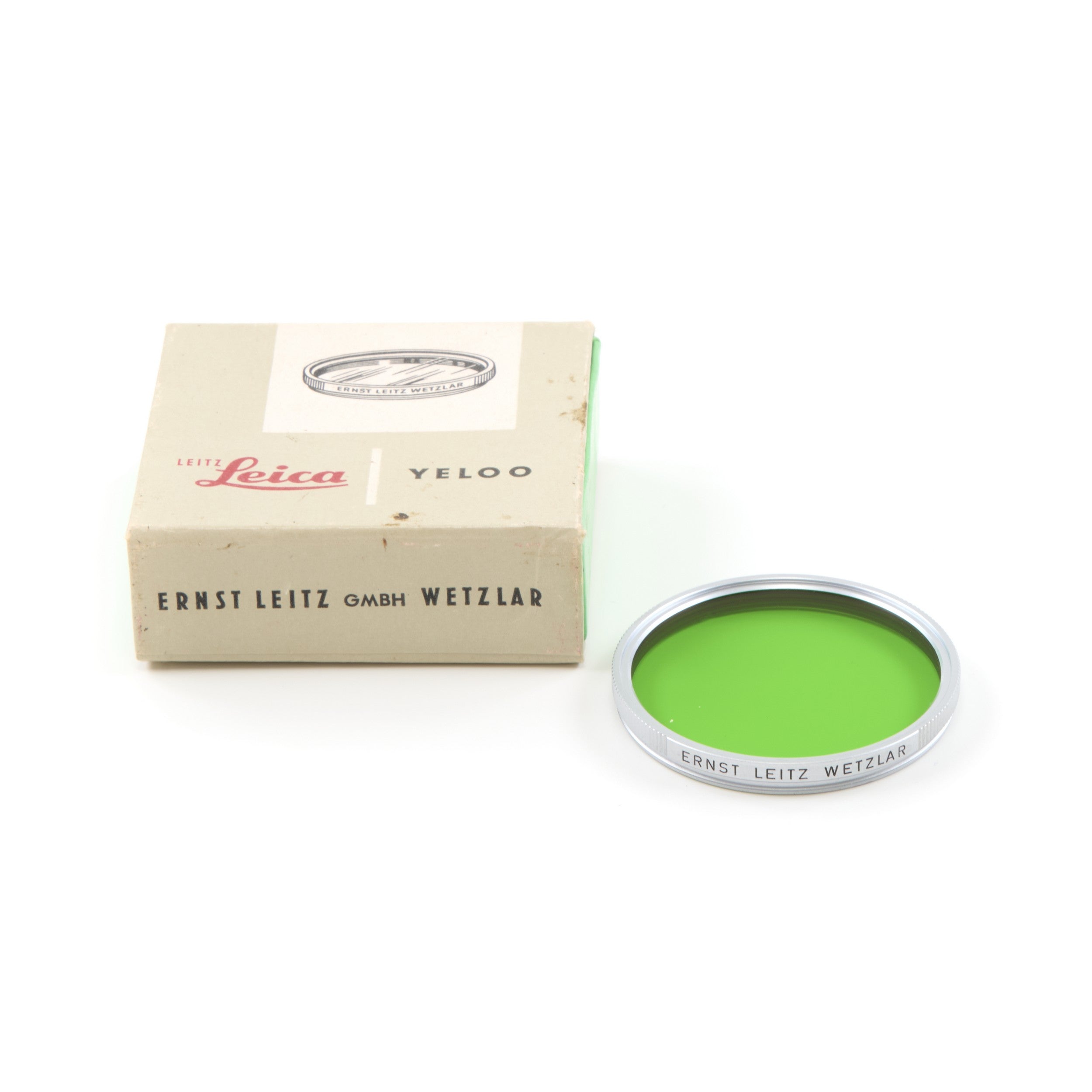 Leitz E43 GGR Green Filter Chrome + Box