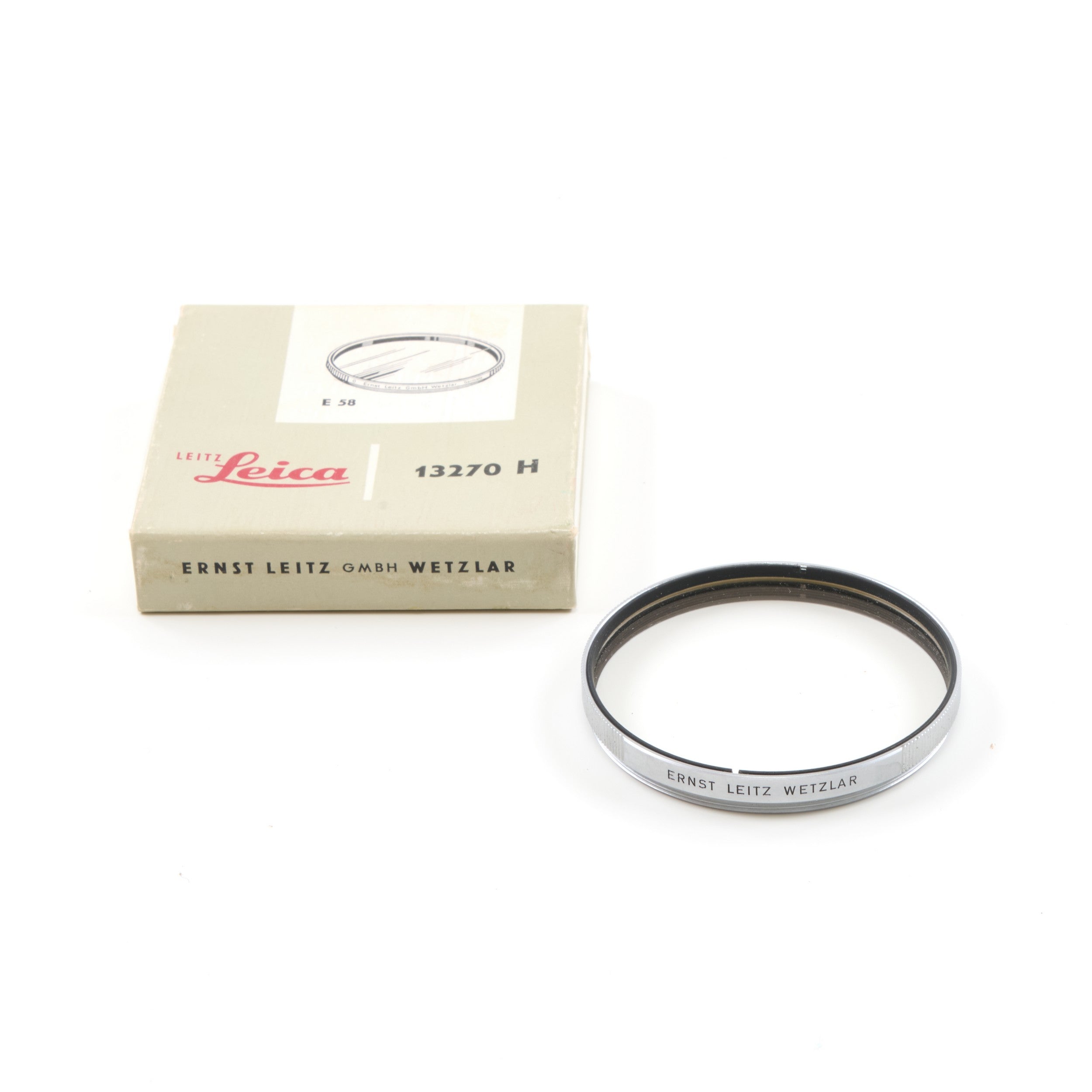 Leitz E58 UVA Filter Chrome + Box