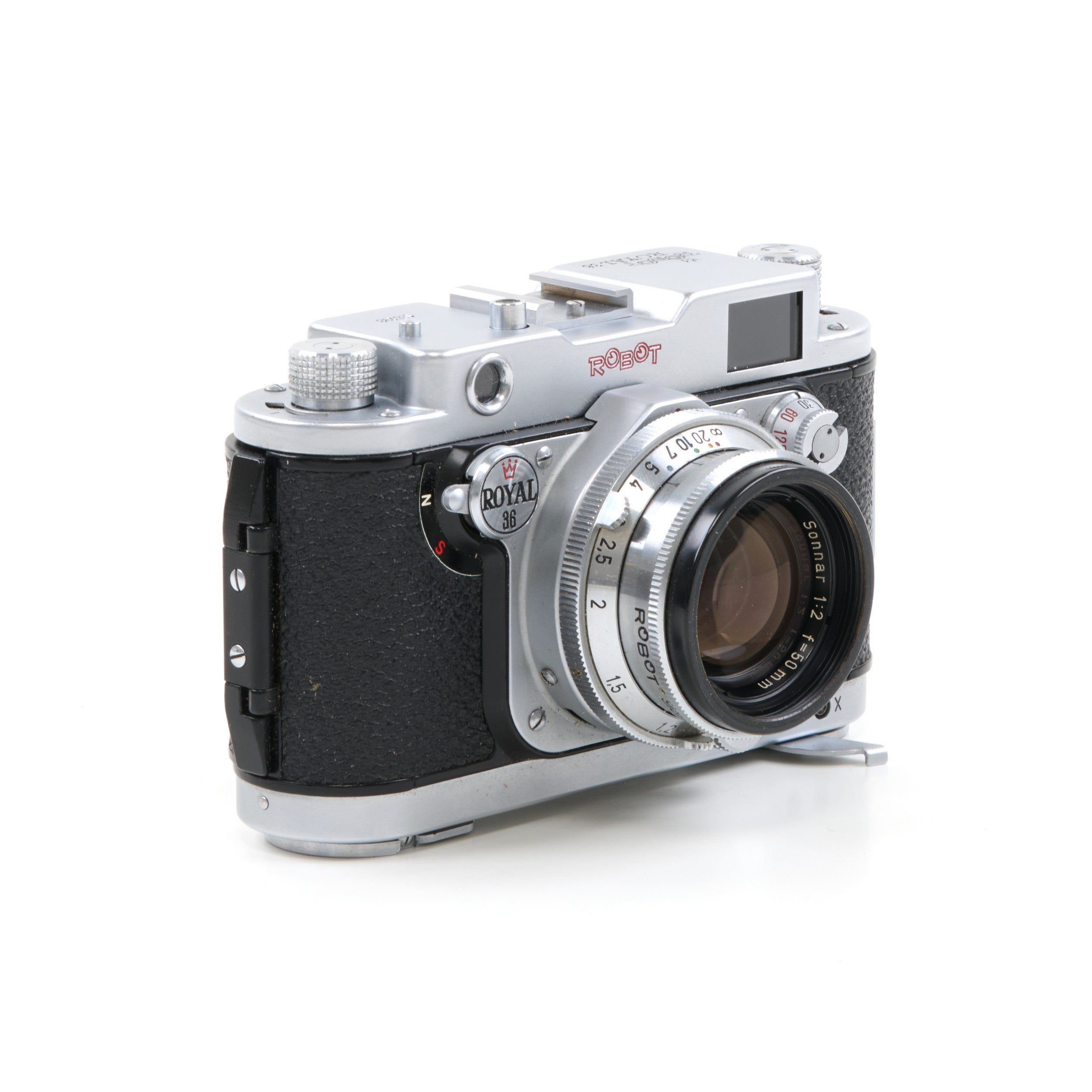 Robot Royal 36 With Continuous Firing Mode + Carl Zeiss 50mm f2 Sonnar + Box