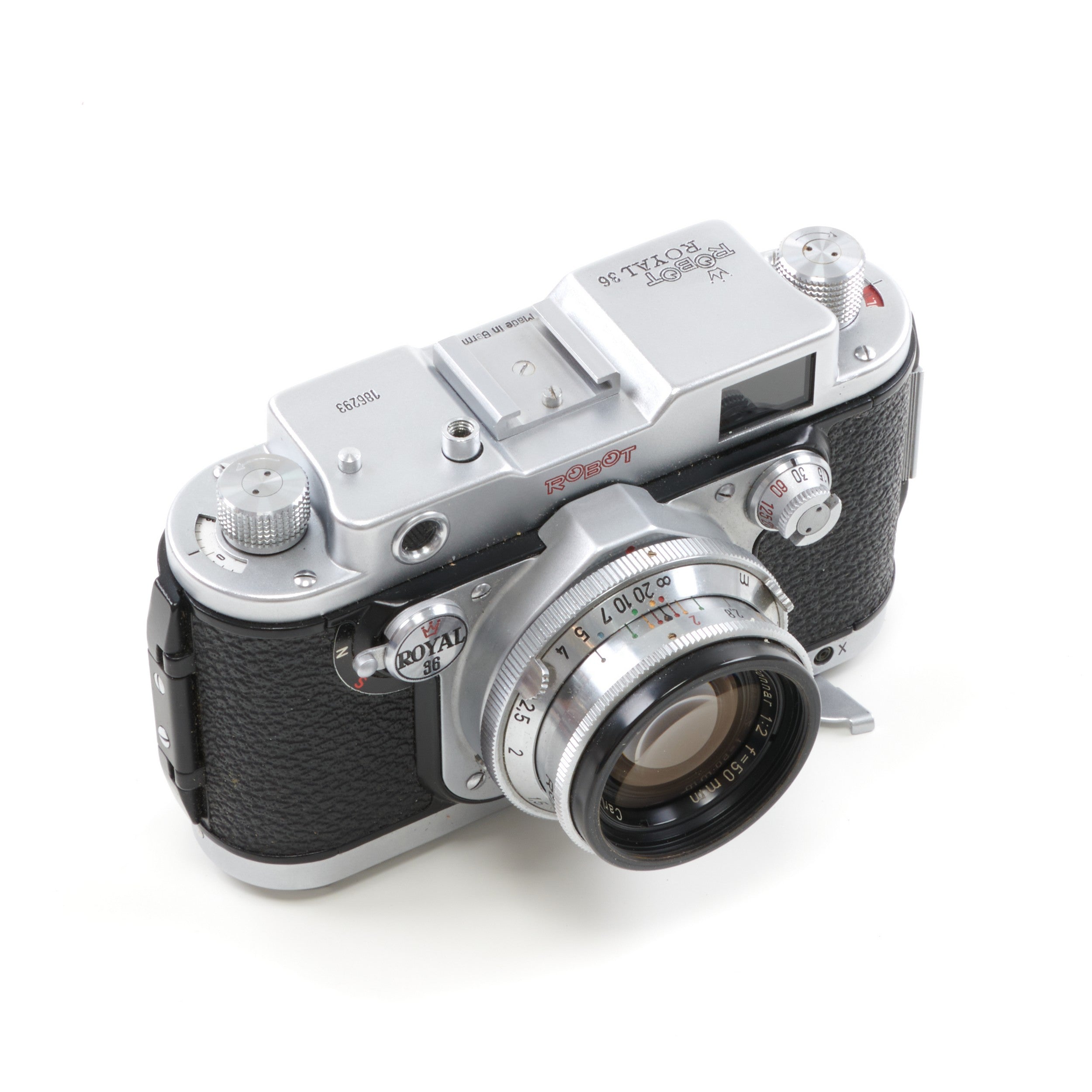 Robot Royal 36 With Continuous Firing Mode + Carl Zeiss 50mm f2 Sonnar + Box