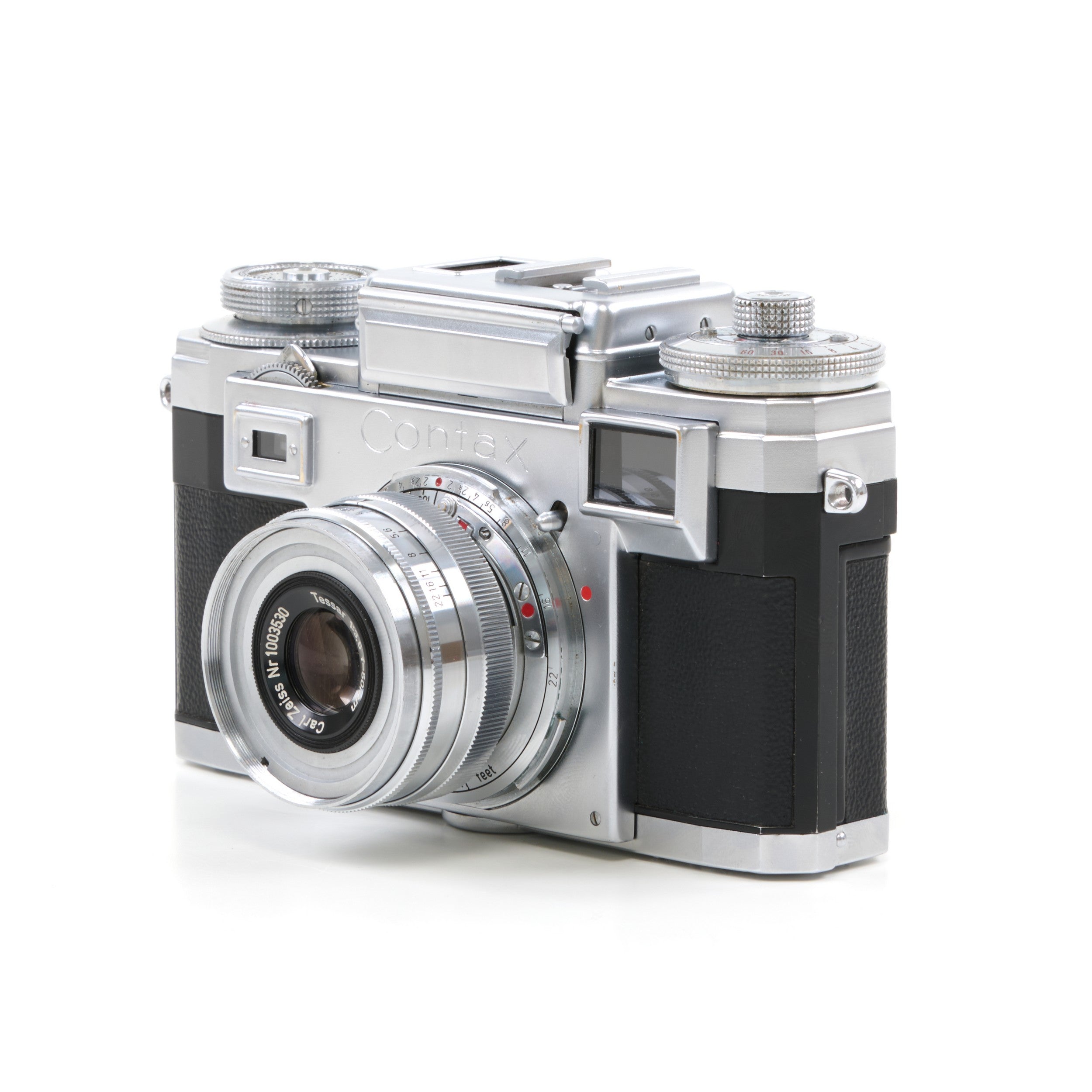 Zeiss Ikon Contax IIIA Color Dial (CD) Last Batch International Synchronization + Carl Zeiss 50mm f3.5 Tessar