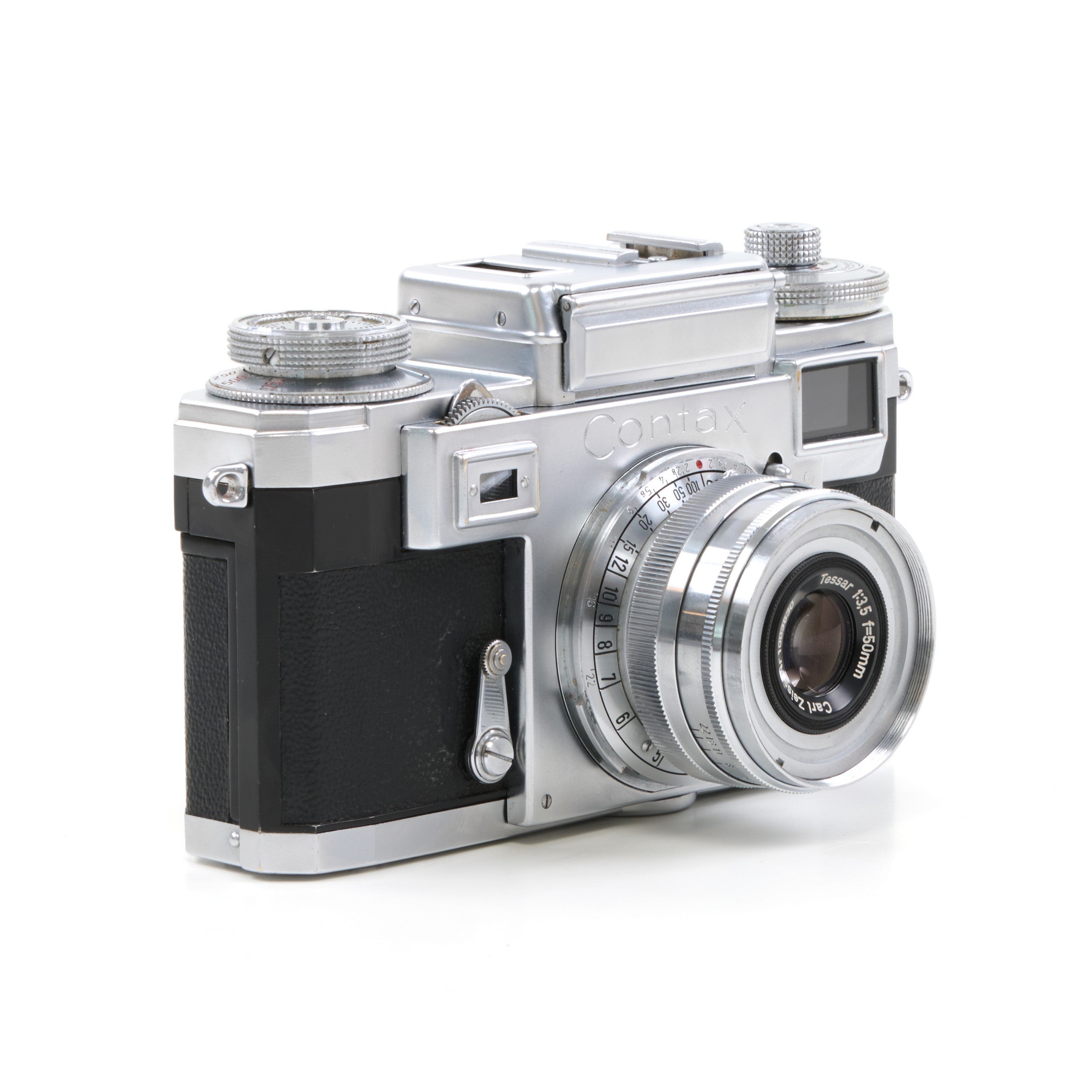 Zeiss Ikon Contax IIIA Color Dial (CD) Last Batch International Synchronization + Carl Zeiss 50mm f3.5 Tessar