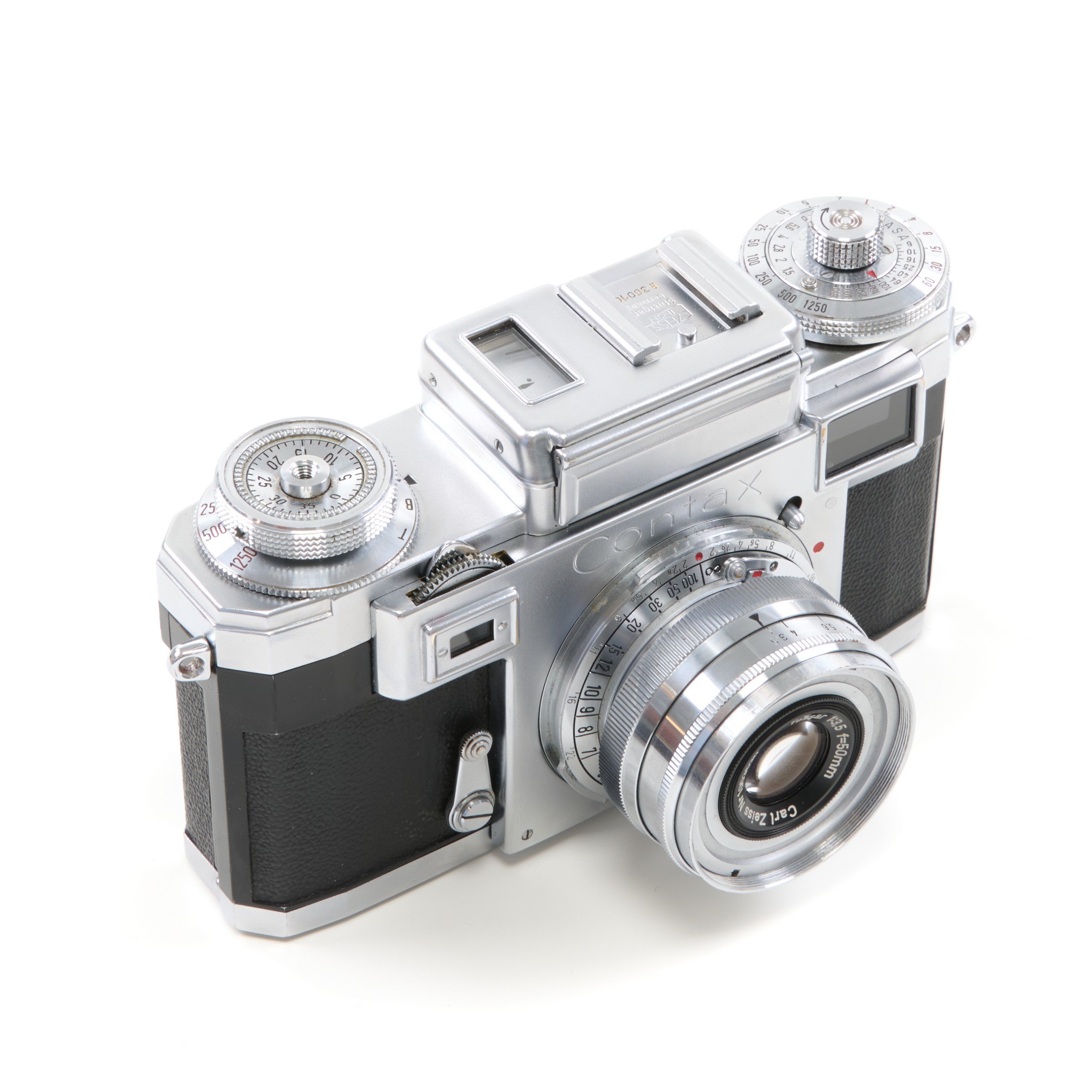Zeiss Ikon Contax IIIA Color Dial (CD) Last Batch International Synchronization + Carl Zeiss 50mm f3.5 Tessar