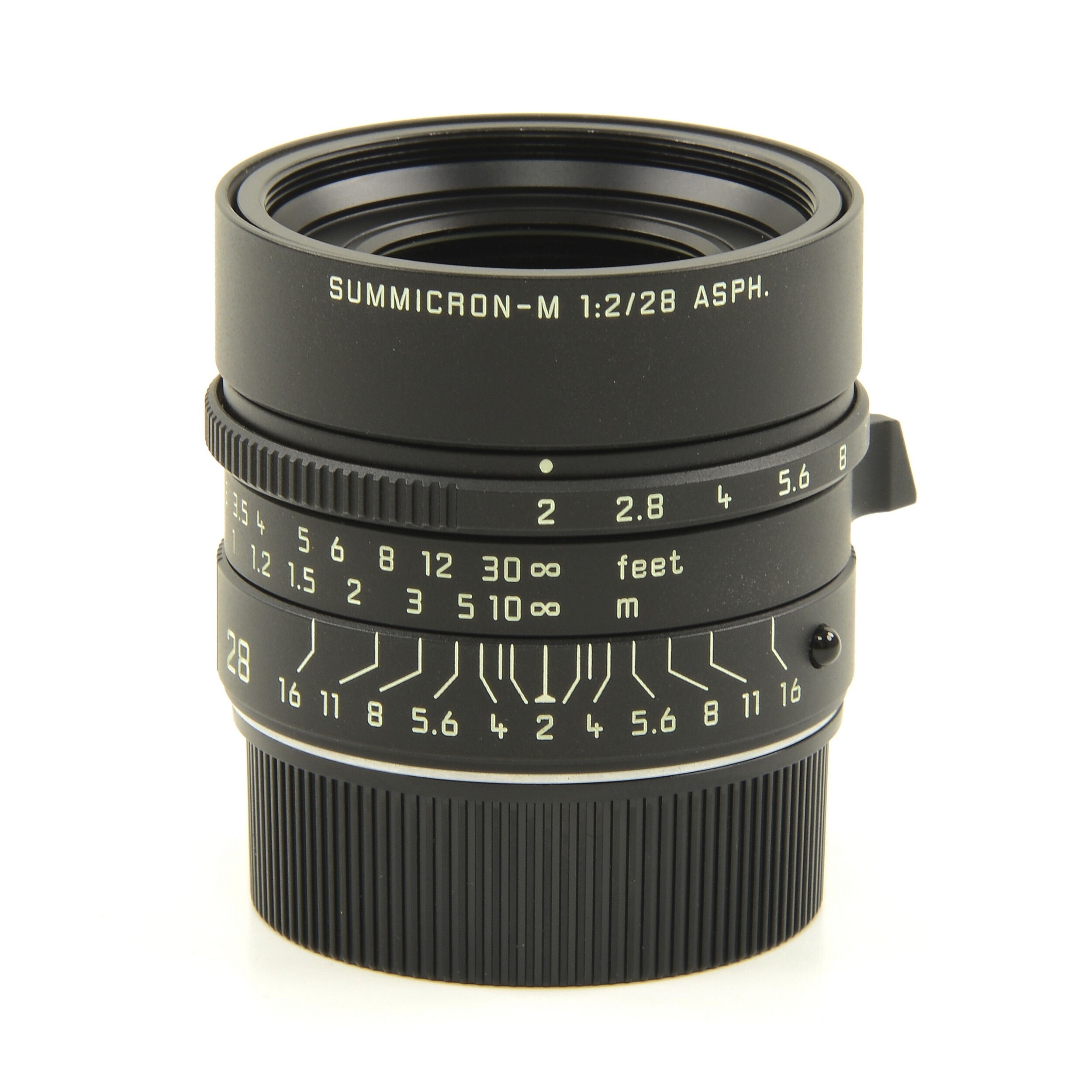 Leica 28mm f2 Summicron-M Matt Black Paint + Box