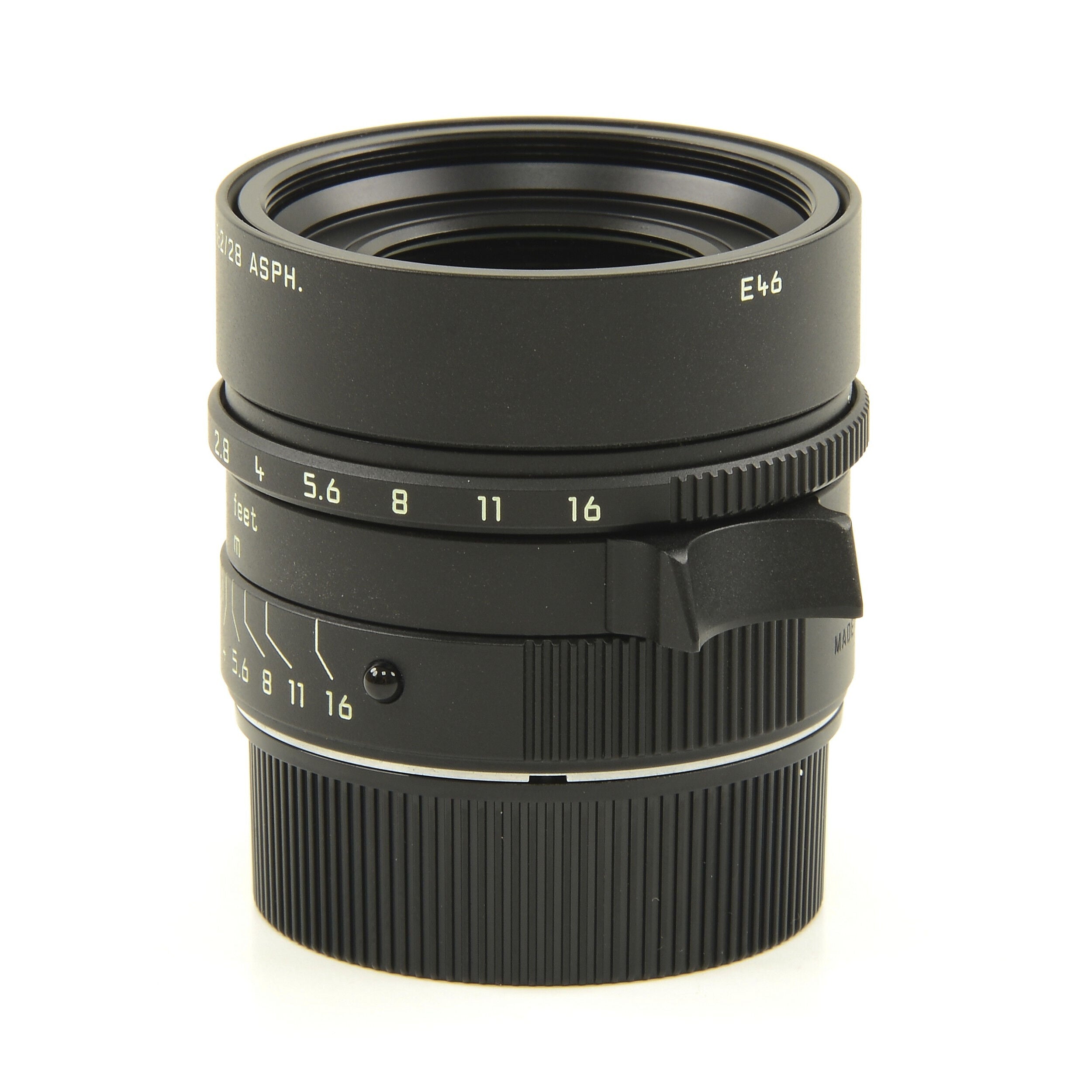 Leica 28mm f2 Summicron-M Matt Black Paint + Box