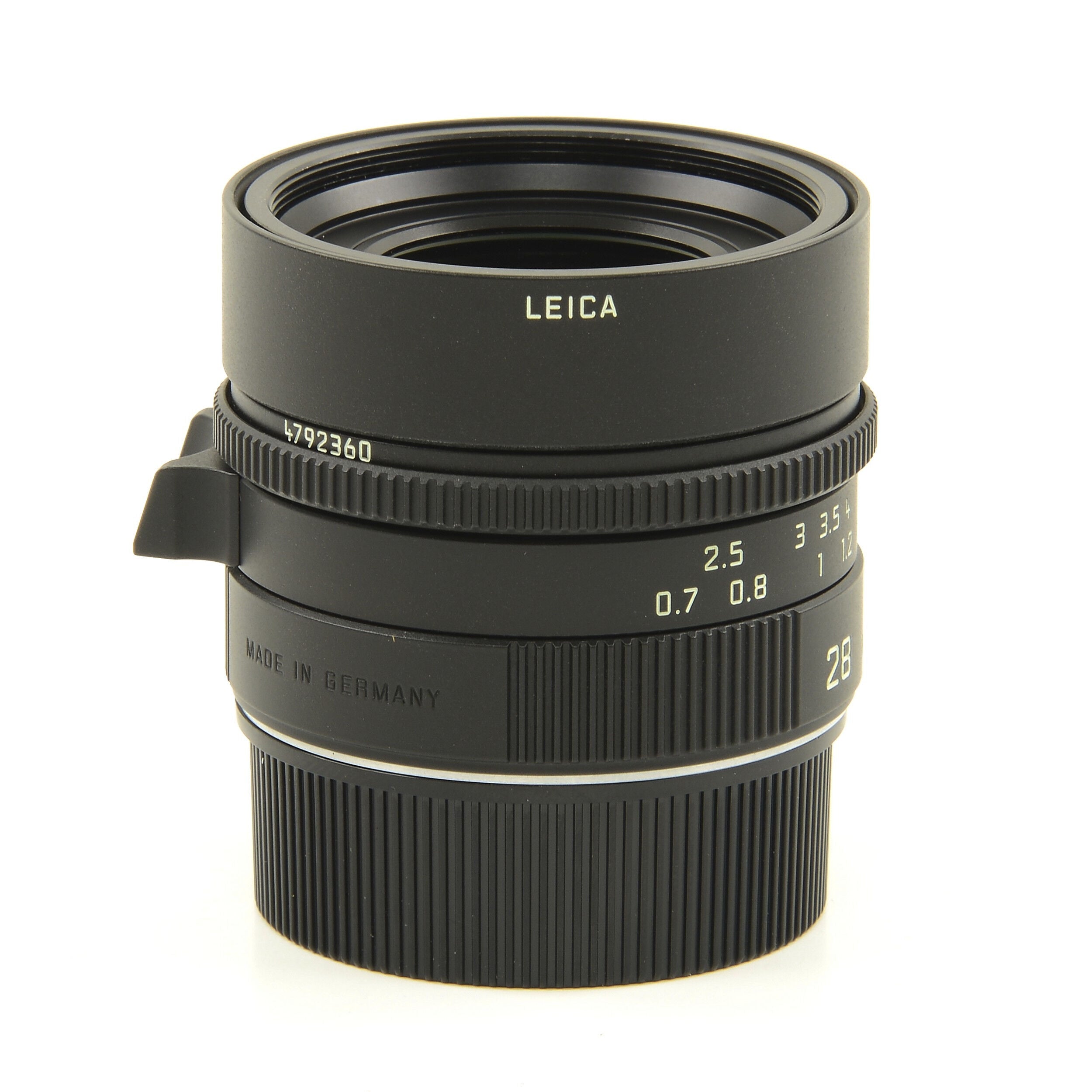 Leica 28mm f2 Summicron-M Matt Black Paint + Box