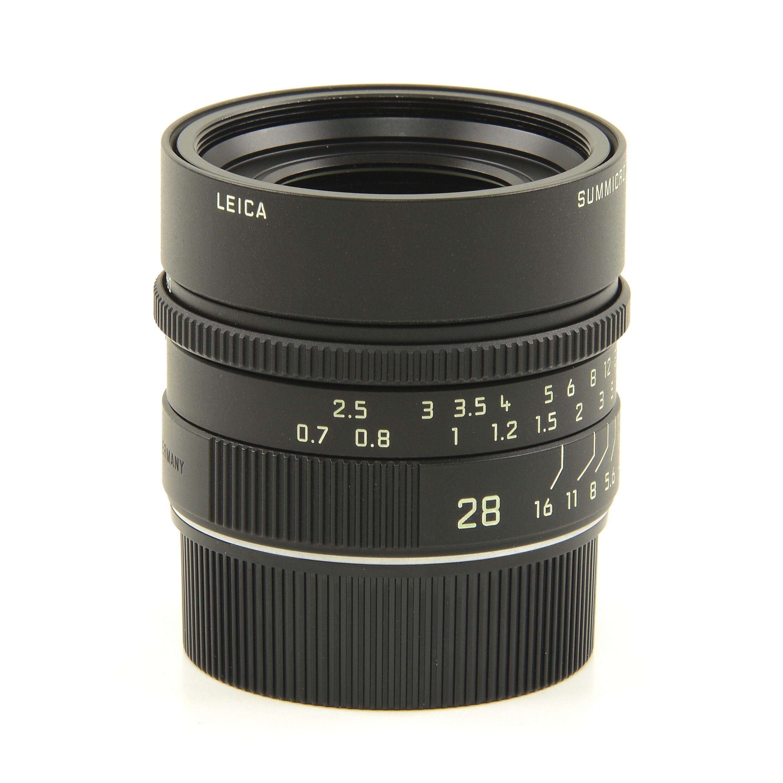 Leica 28mm f2 Summicron-M Matt Black Paint + Box