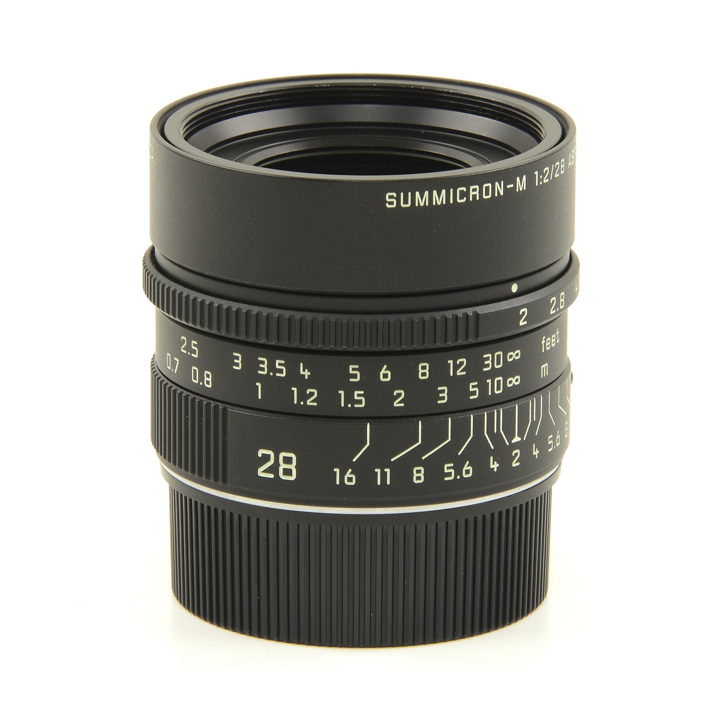 Leica 28mm f2 Summicron-M Matt Black Paint + Box