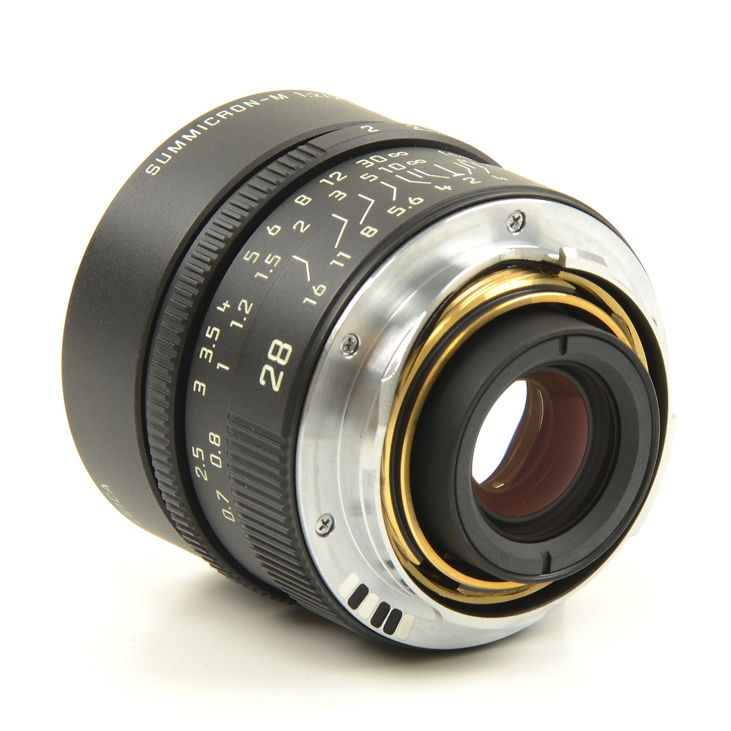 Leica 28mm f2 Summicron-M Matt Black Paint + Box