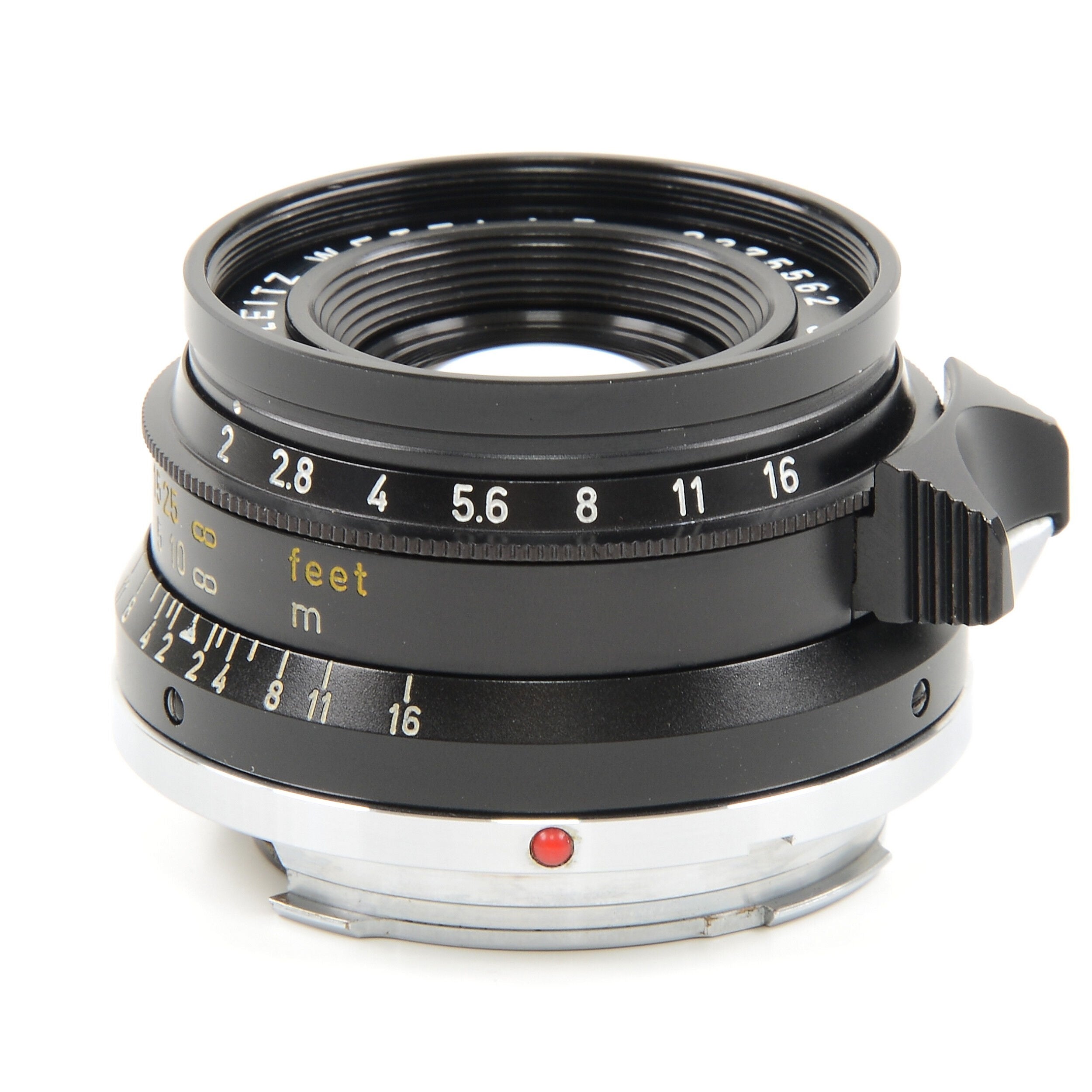 Leitz 35mm f2 Summicron 8 Element Black Chrome + Box
