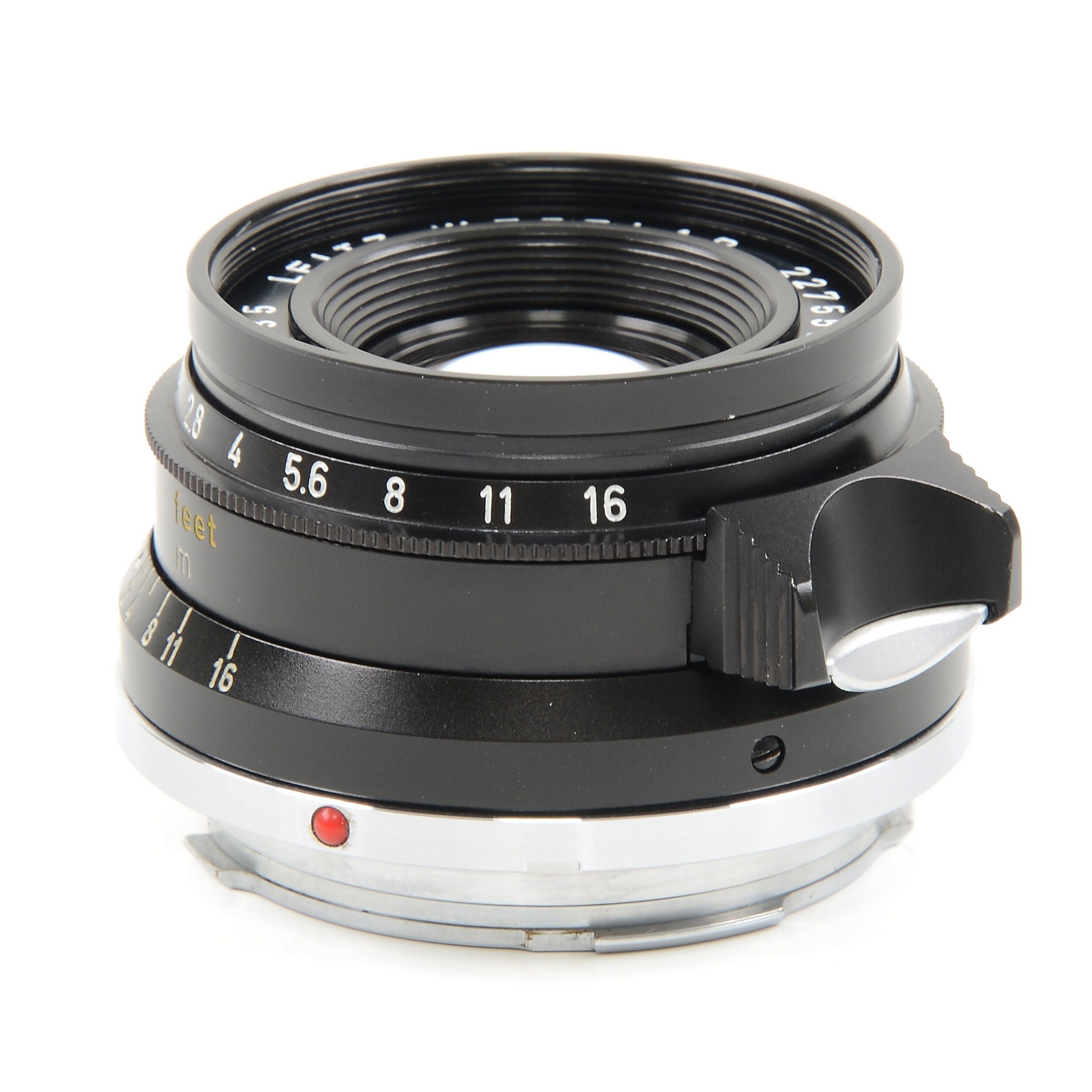 Leitz 35mm f2 Summicron 8 Element Black Chrome + Box