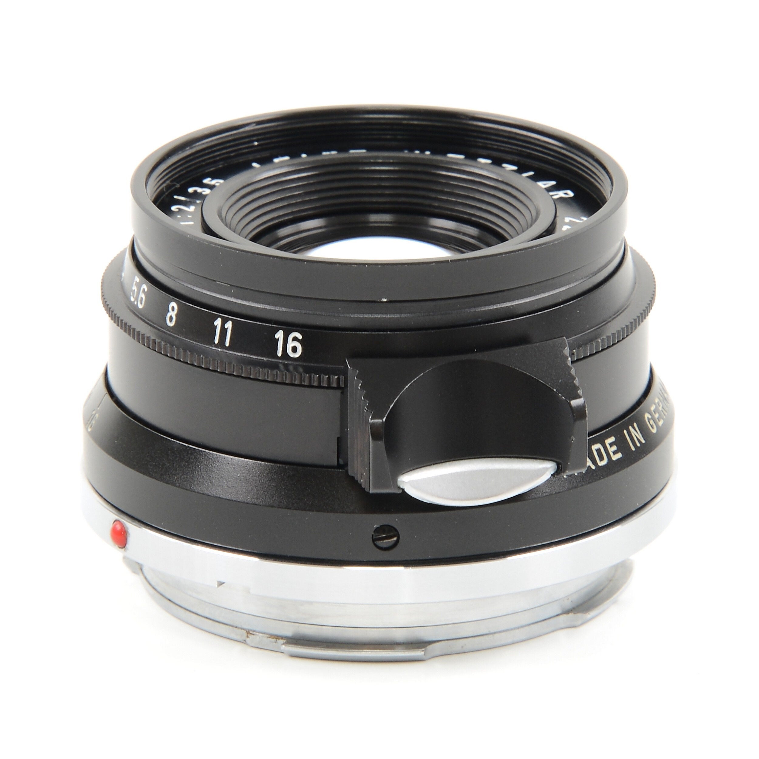 Leitz 35mm f2 Summicron 8 Element Black Chrome + Box