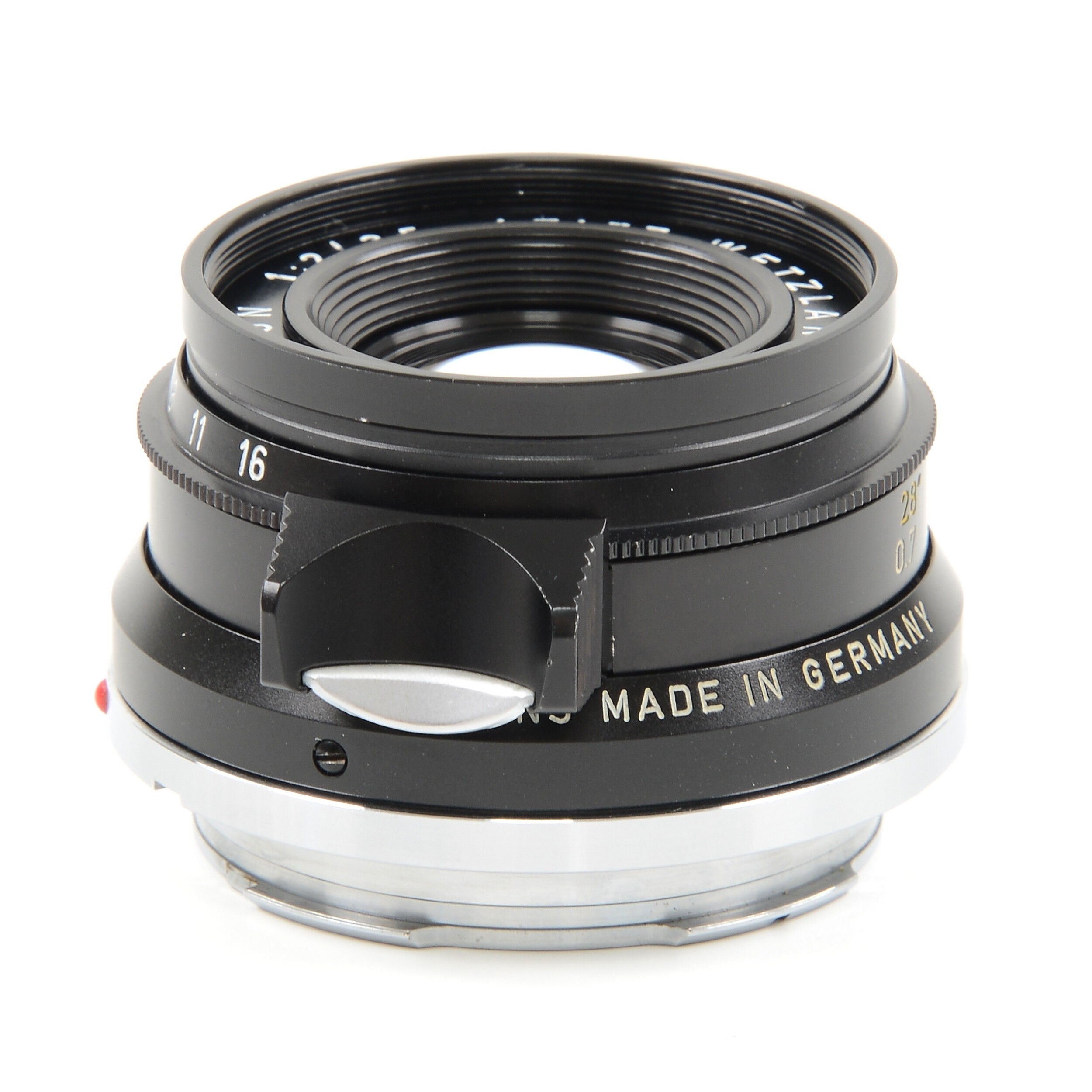 Leitz 35mm f2 Summicron 8 Element Black Chrome + Box