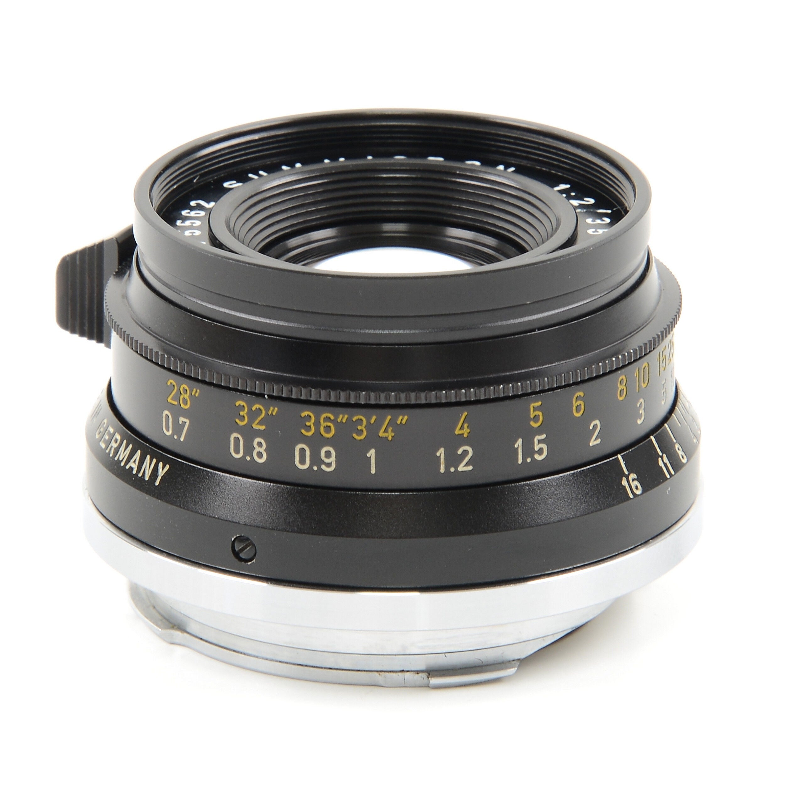 Leitz 35mm f2 Summicron 8 Element Black Chrome + Box