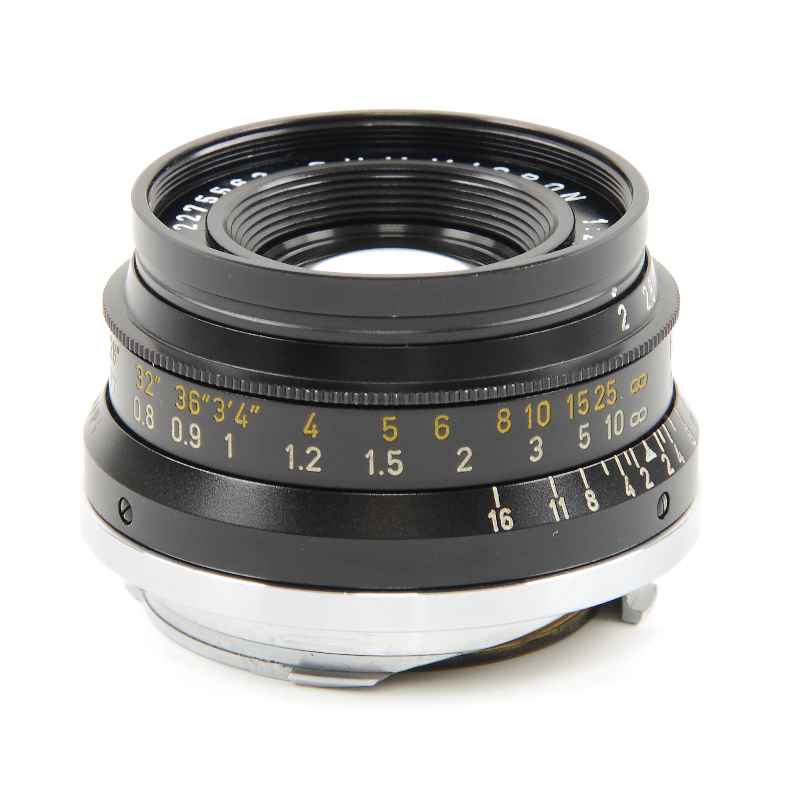 Leitz 35mm f2 Summicron 8 Element Black Chrome + Box