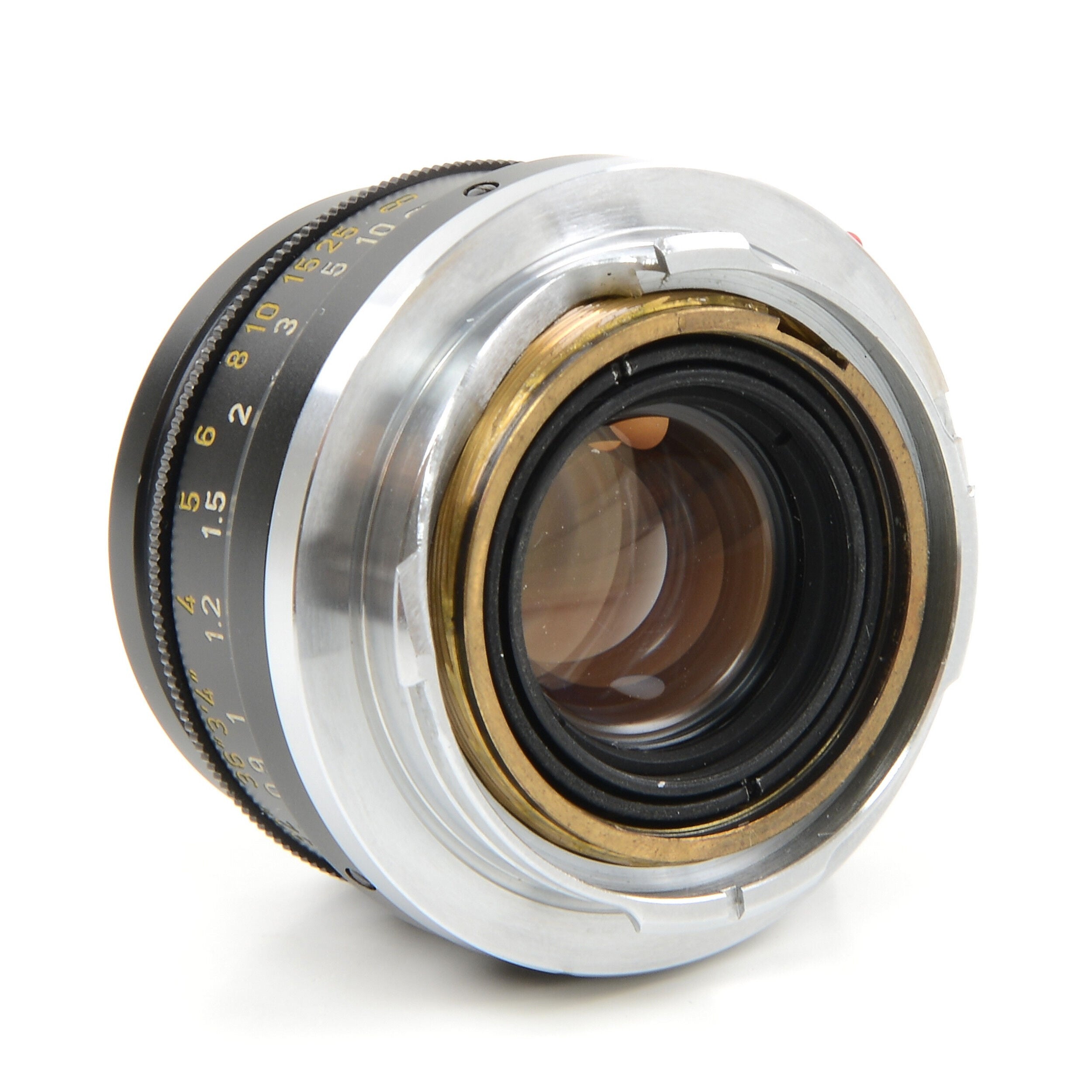 Leitz 35mm f2 Summicron 8 Element Black Chrome + Box